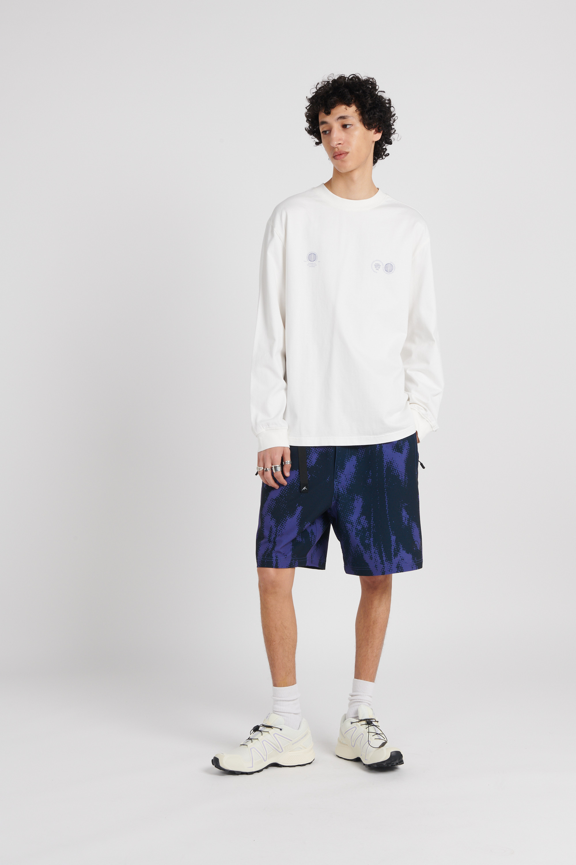 Regular-fit round-neck cotton T-shirt White