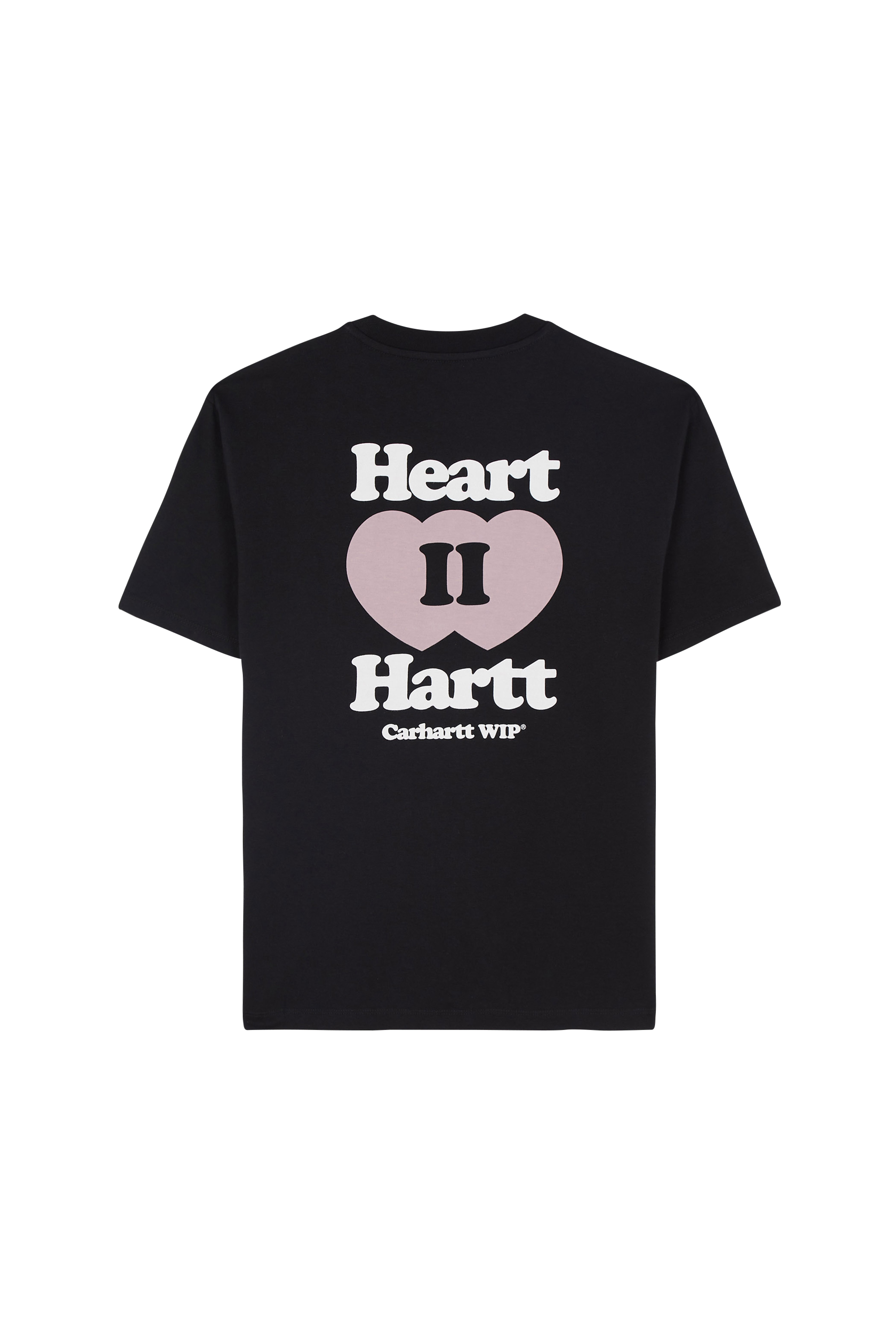 Regular-fit round-neck cotton T-shirt Black