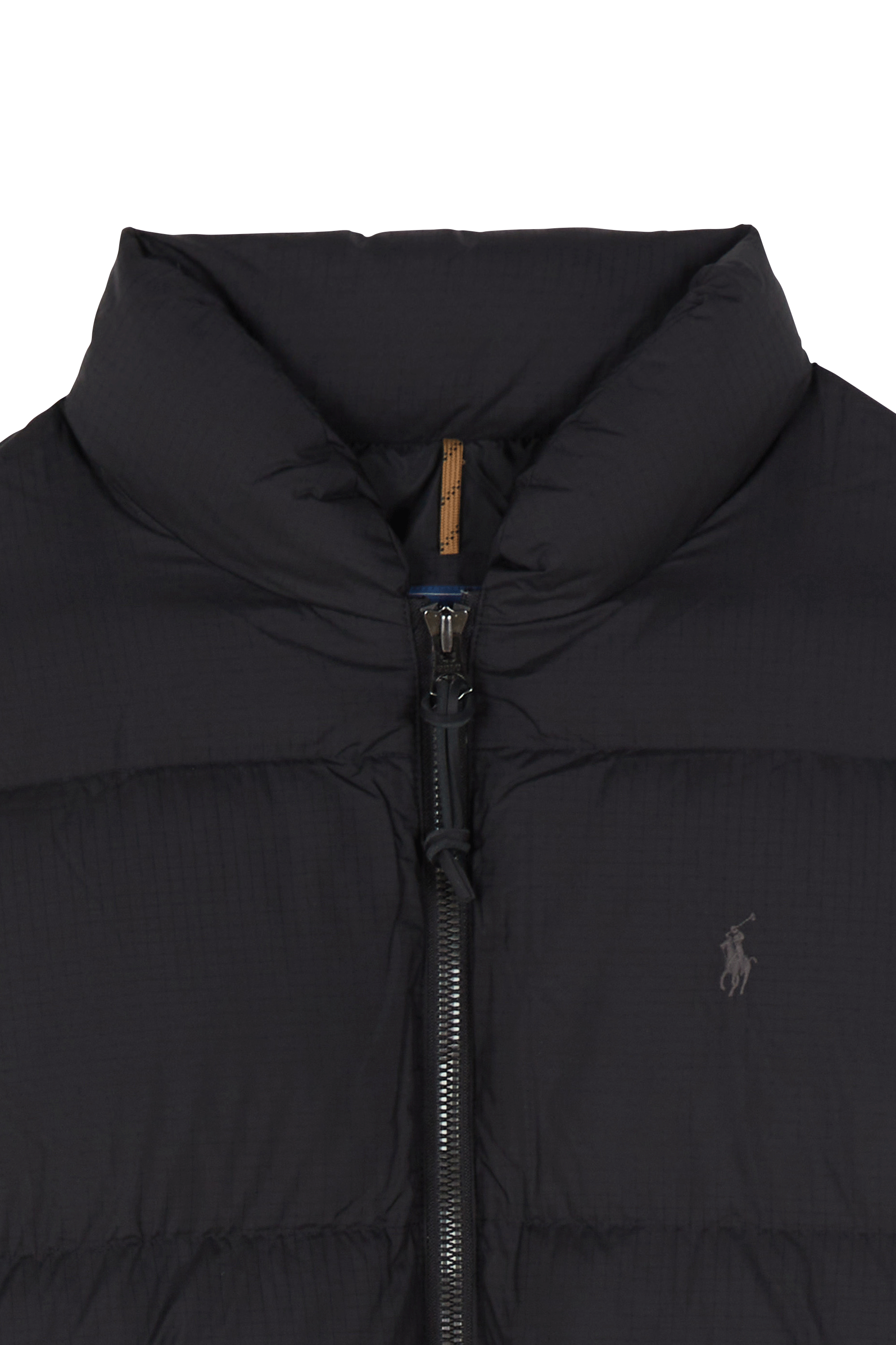 Lightweight quilted padded jacket with high neck Black