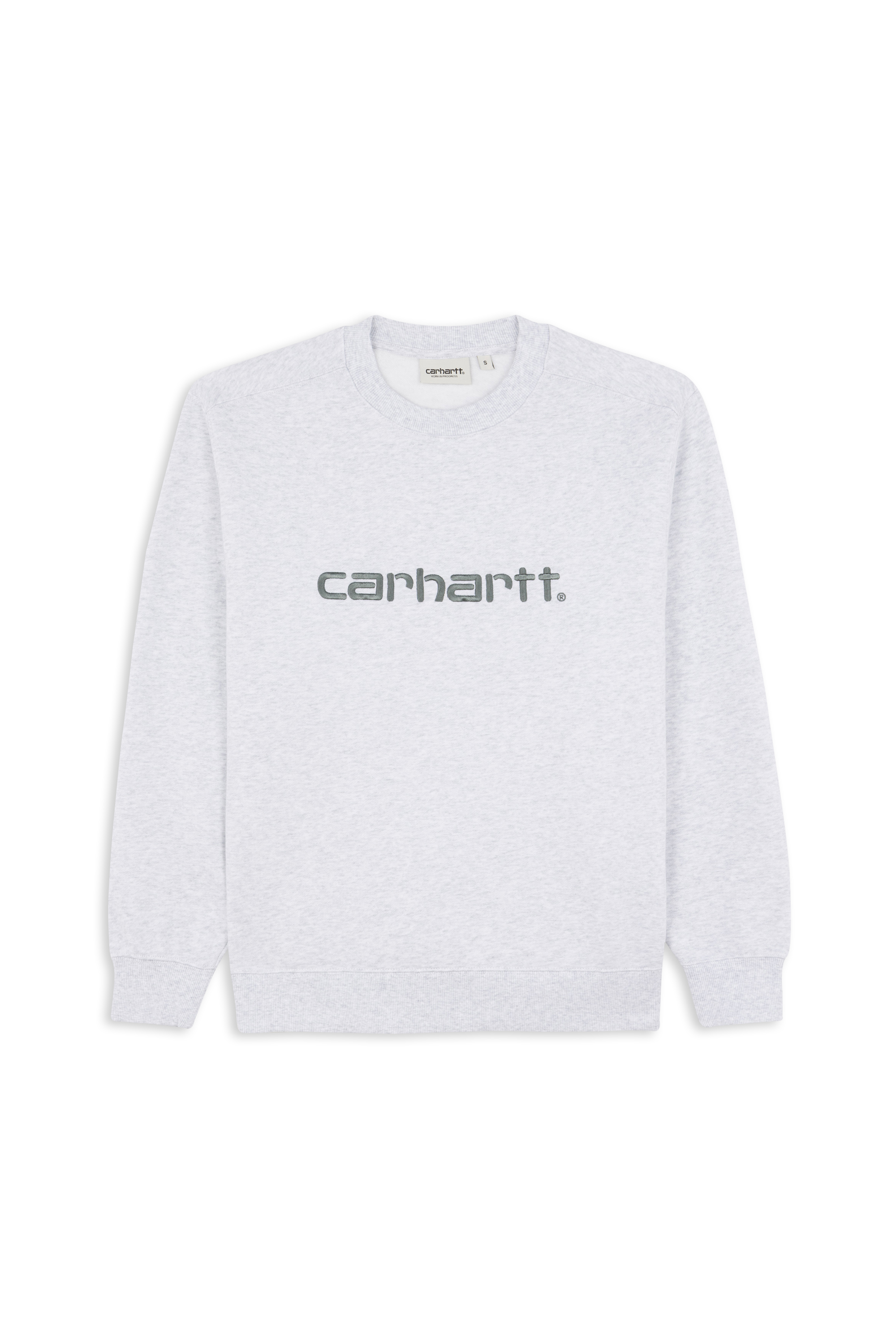 Sweatshirt W' Carhartt  Ash heather / velvet green