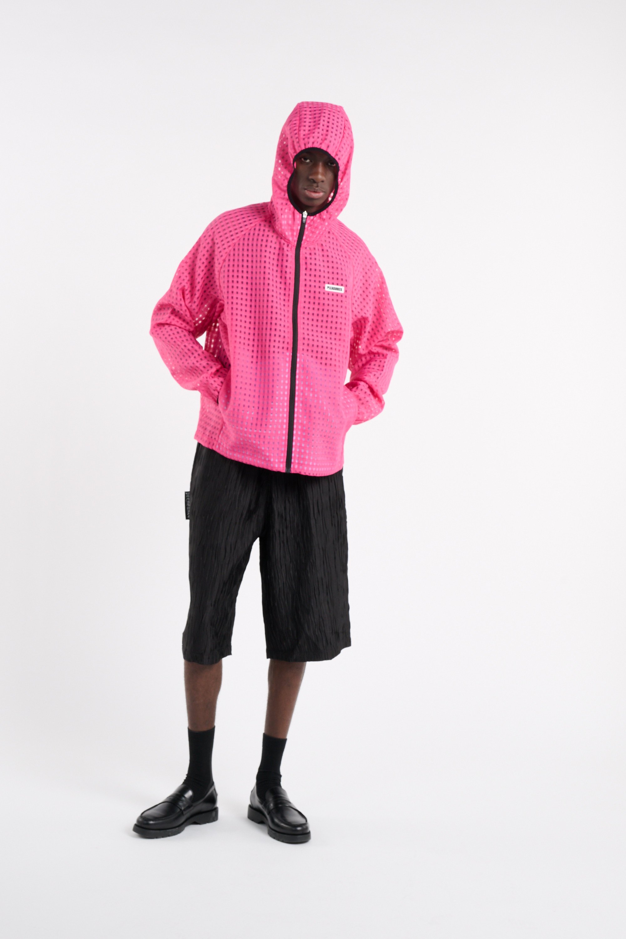 Veste ample à capuche PLEASURES Rose