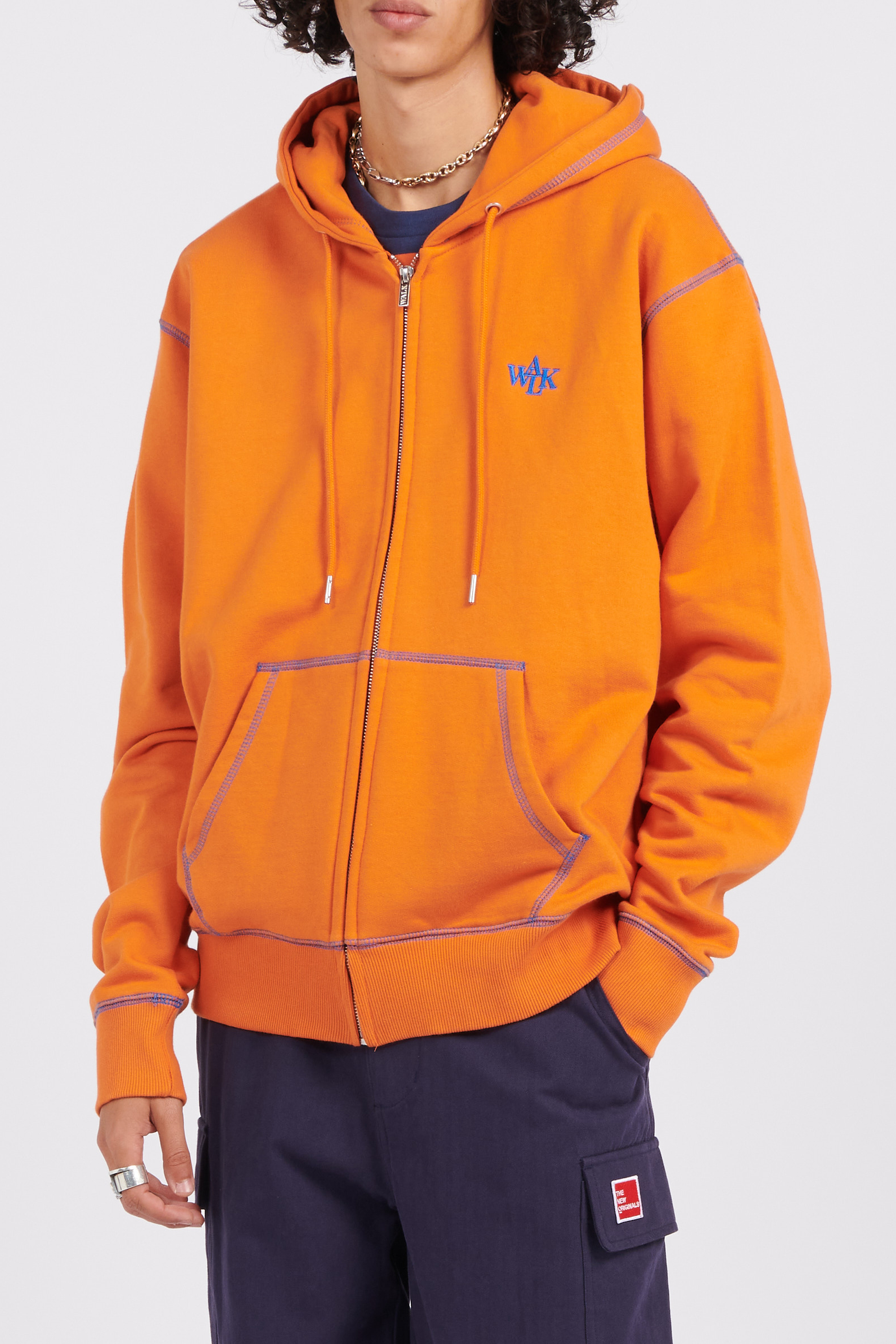 Hoodie zippé | Orange WALK IN PARIS Homme