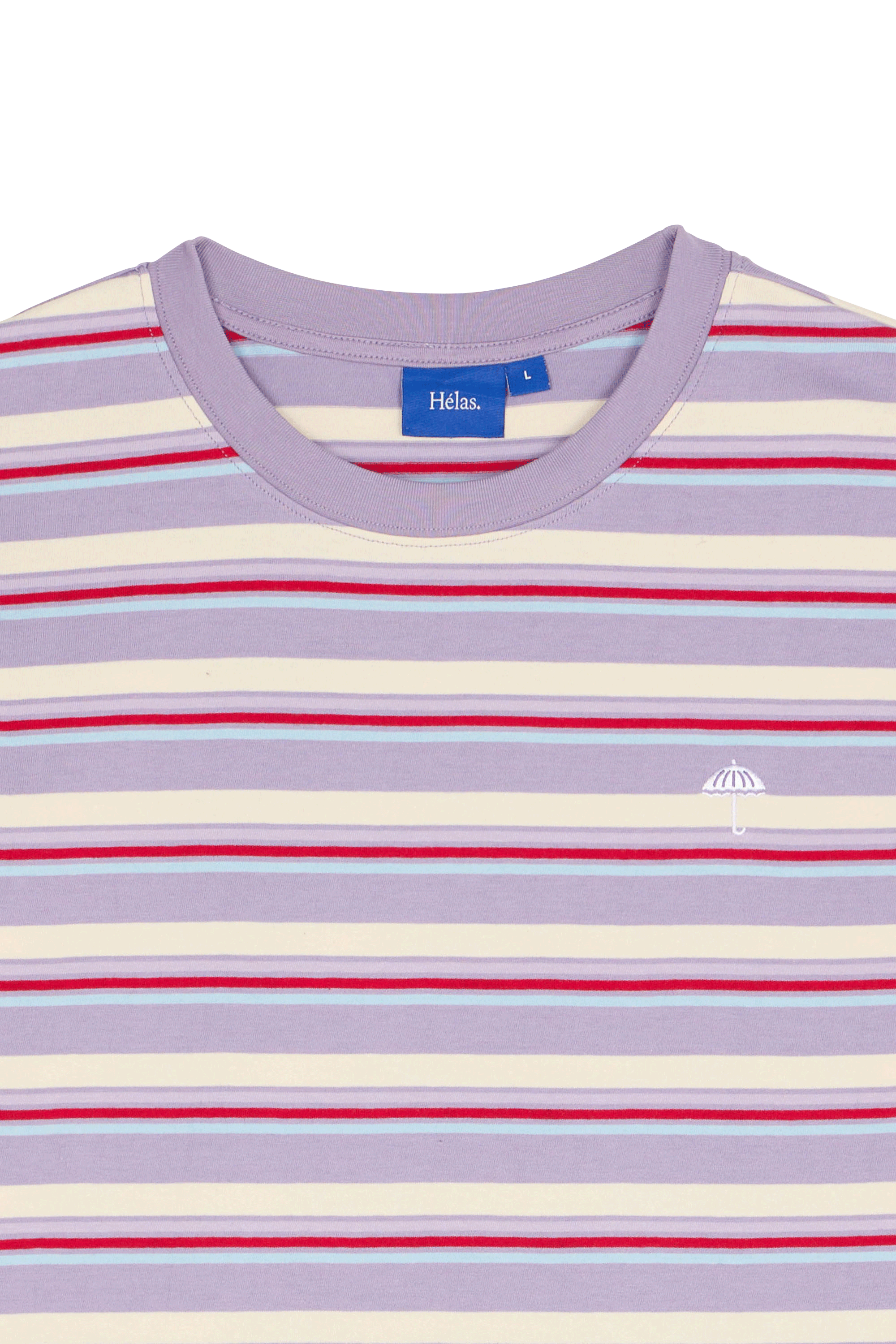 Regular-fit round-neck cotton T-shirt HELAS Purple