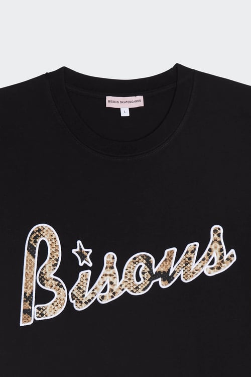 BISOUS SKATEBOARDS T-shirt Noir
