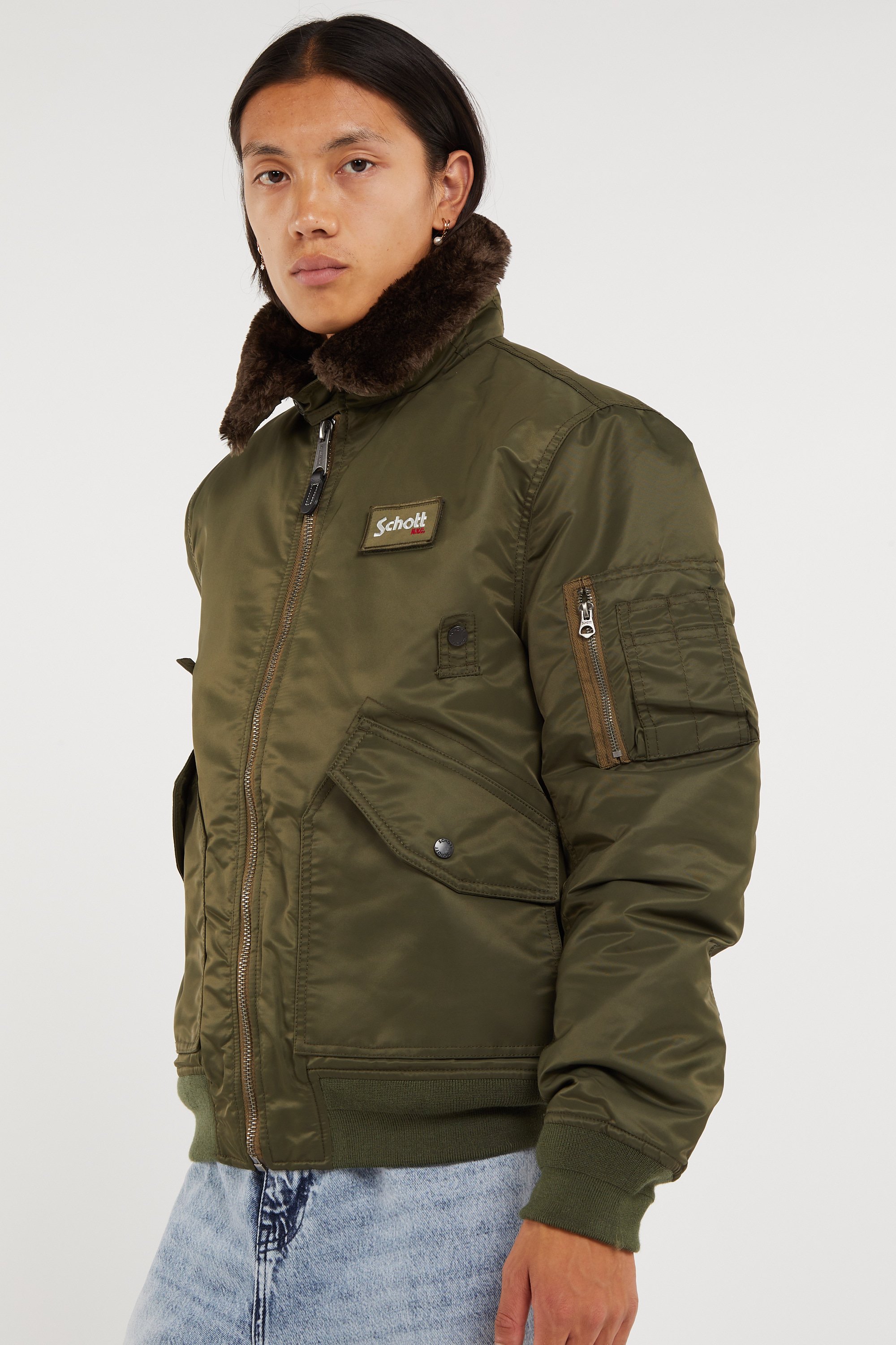 Jacket | Green SCHOTT Men