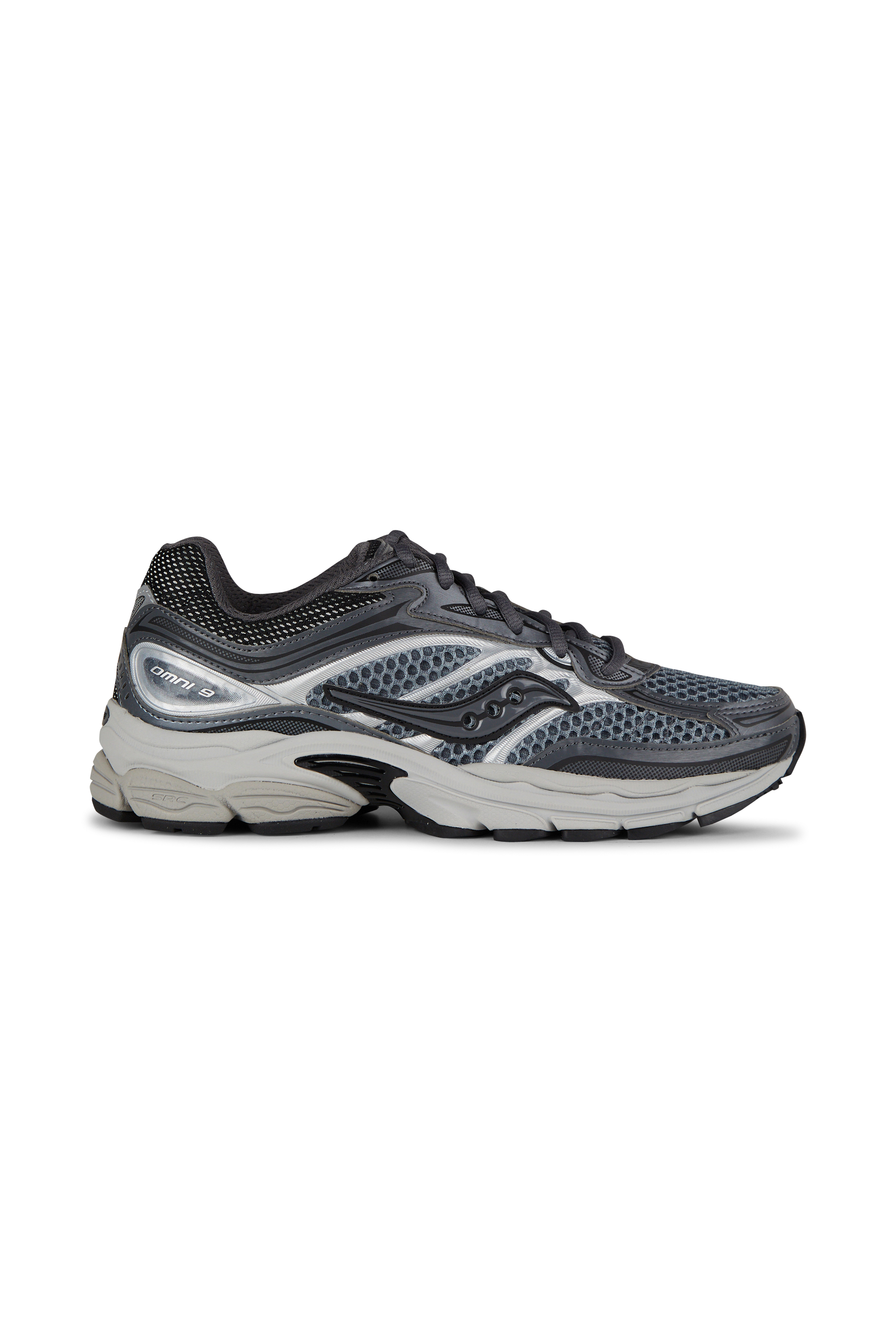 Men?s Storm 96 LO fabric and leather sneakers PROGRID OMNI 9 Carbon cadet