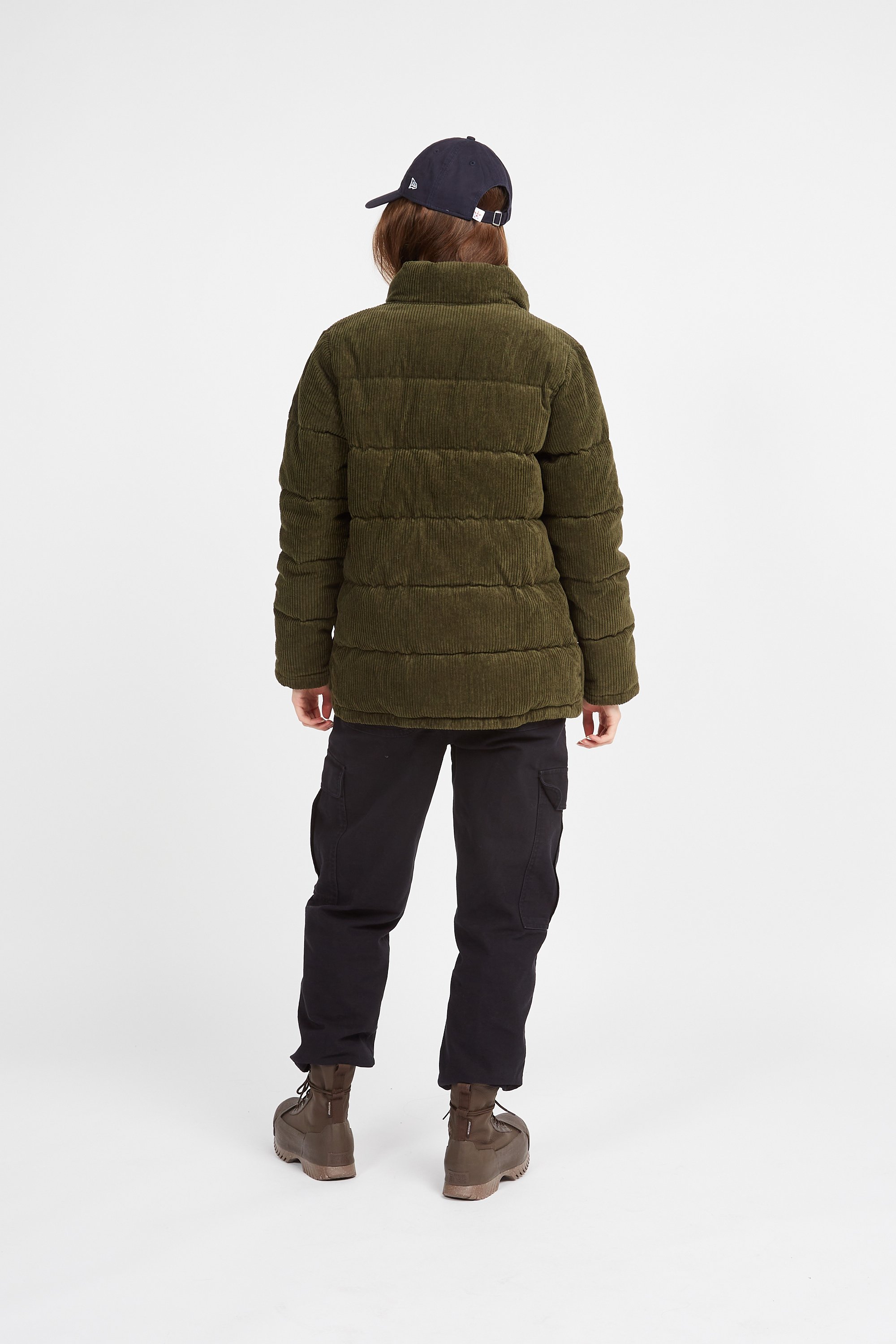 Heeled leather mid-calf boots Black