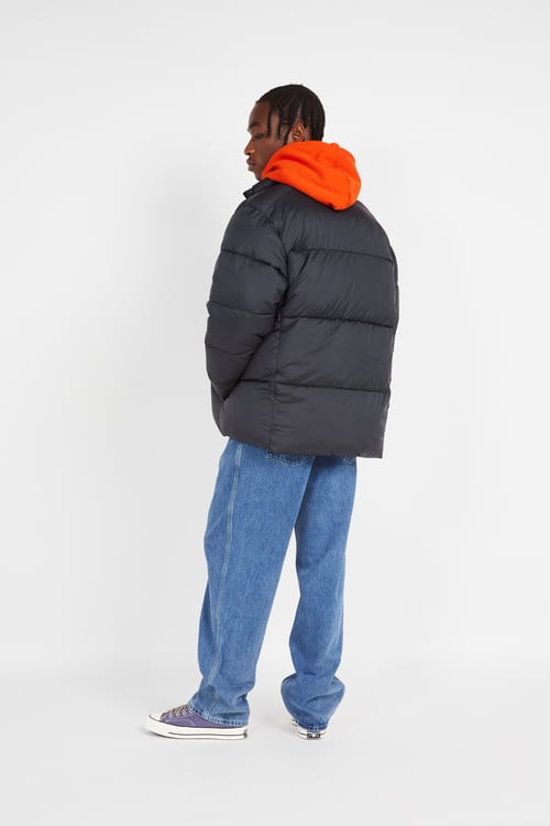 COLUMBIA Lightweight quilted padded jacket with high neck Black