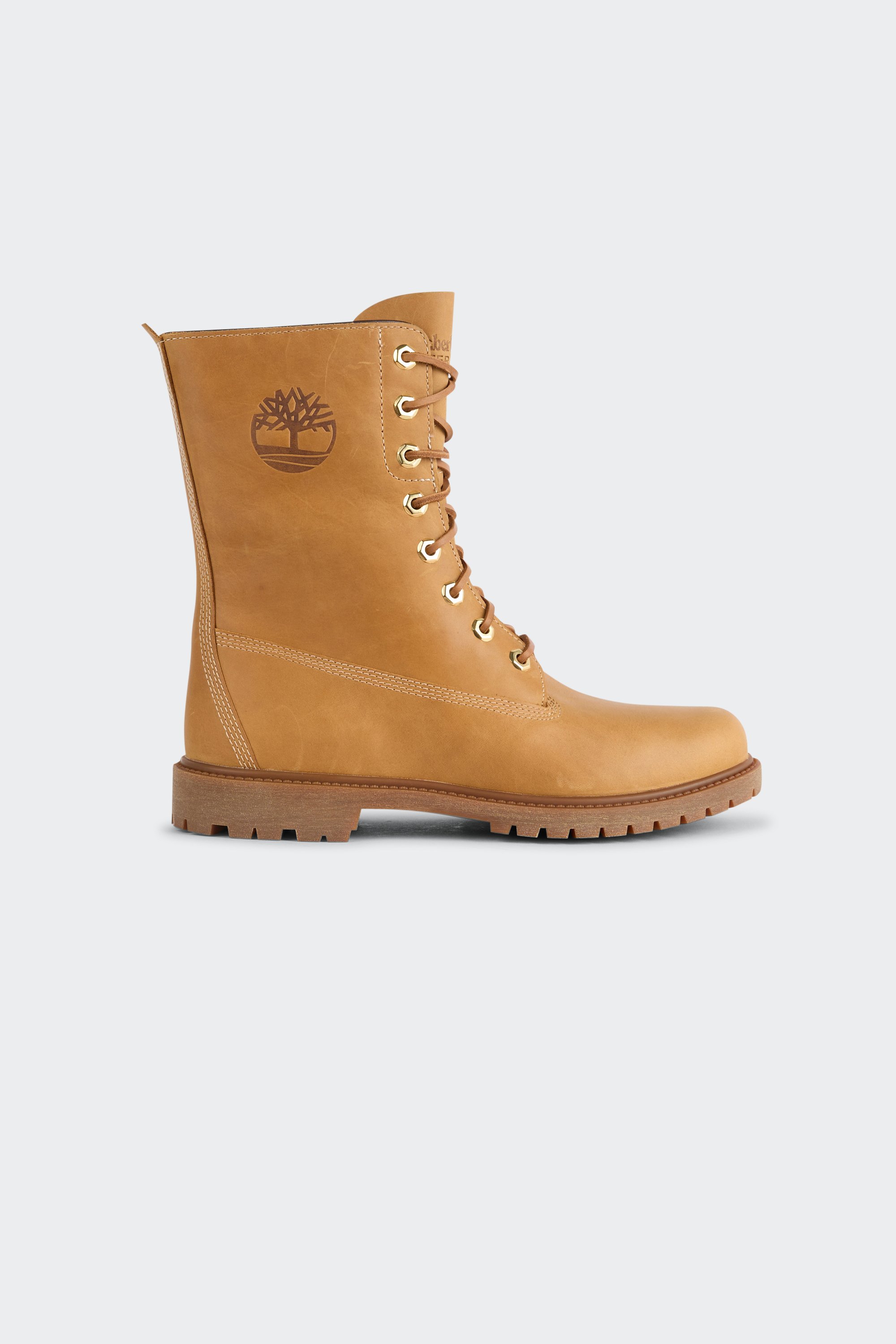 Heeled leather mid-calf boots | Yellow by TIMBERLAND Heeled leather mid-calf boots Yellow