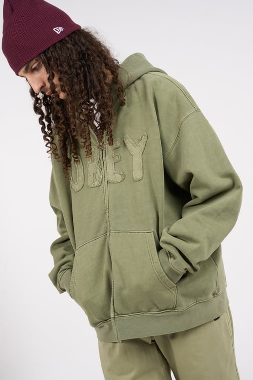 OBEY Hoodie Vert