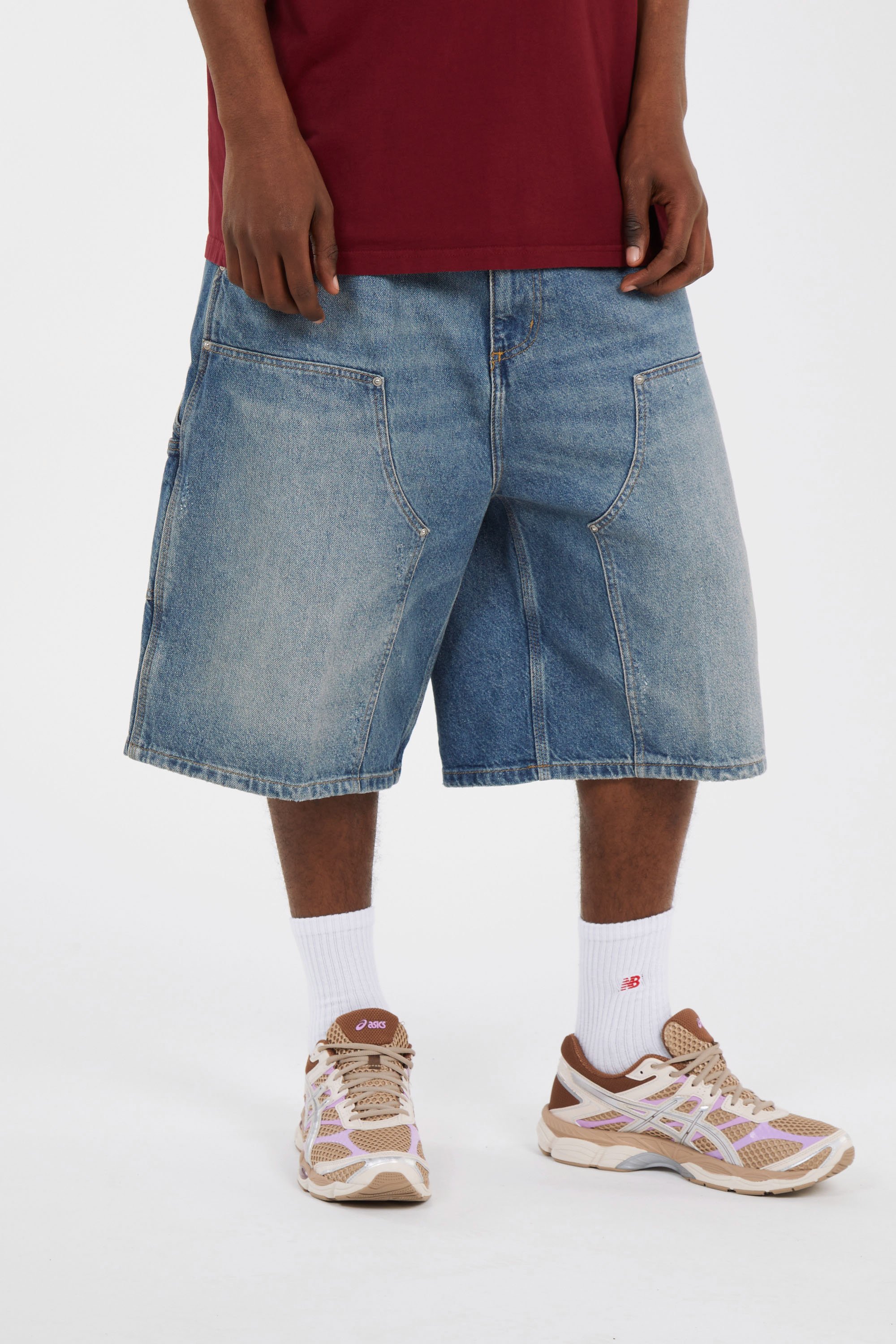 Bermuda en jean Bleu