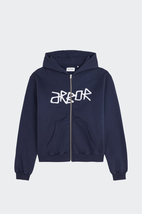 Hoodie zippé - Taille M Bleu