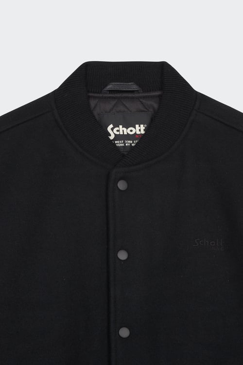 SCHOTT Regular-fit wool blend bomber Black