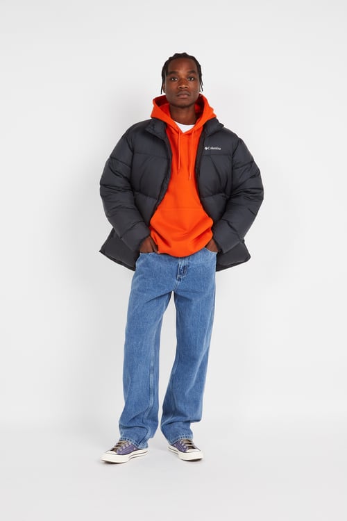 COLUMBIA Lightweight quilted padded jacket with high neck Black