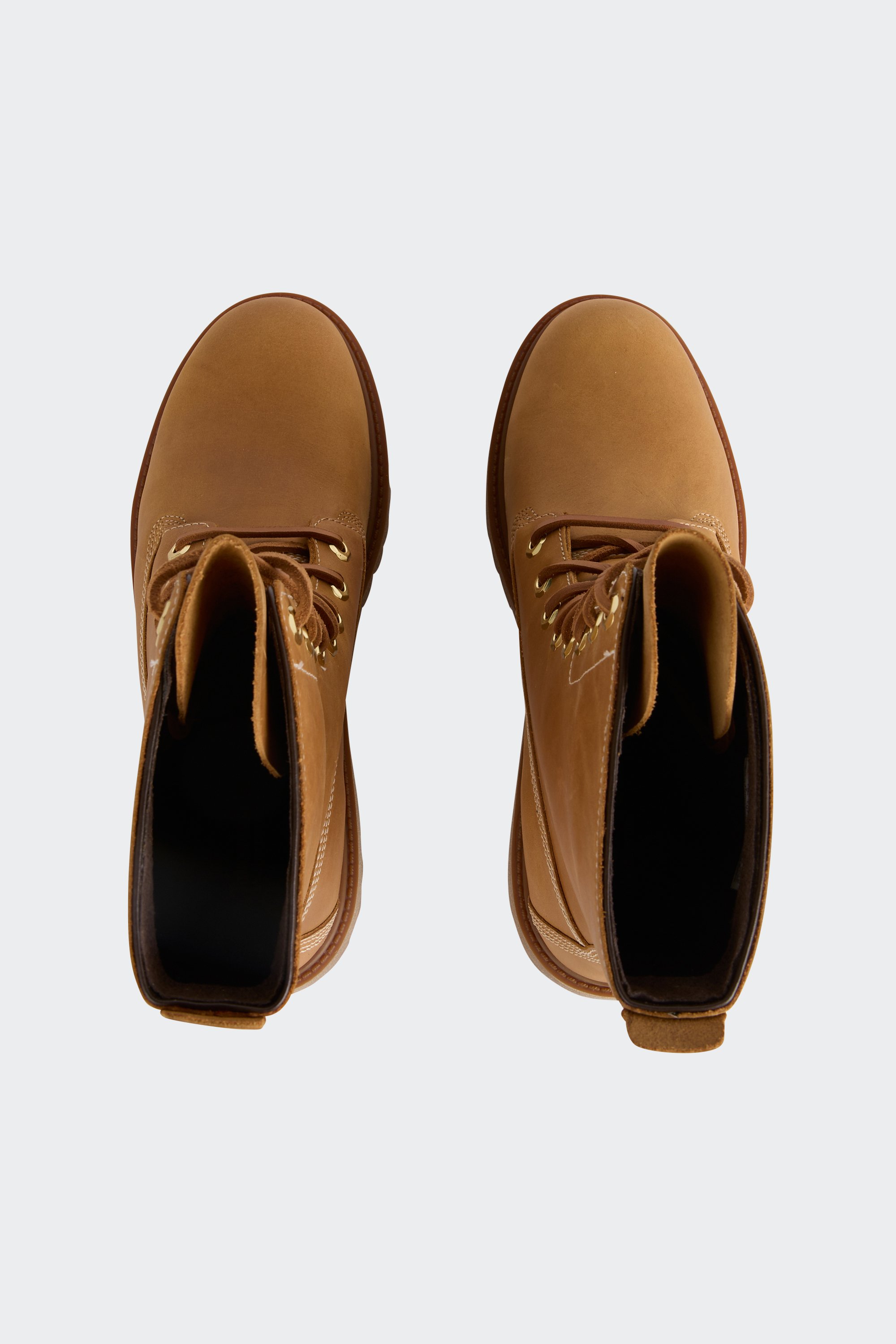 Heeled leather mid-calf boots | Yellow by TIMBERLAND Heeled leather mid-calf boots Yellow