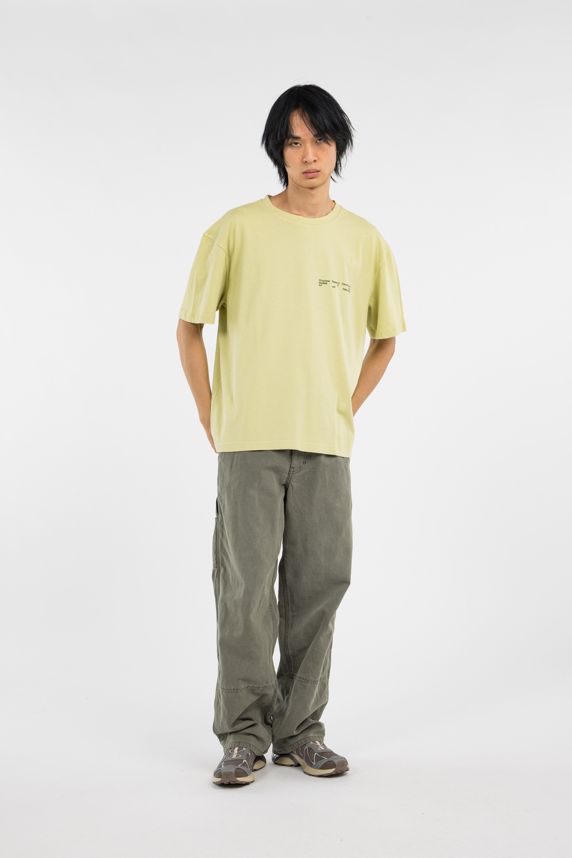 Regular-fit round-neck cotton T-shirt KA_YO_Prototype Beige