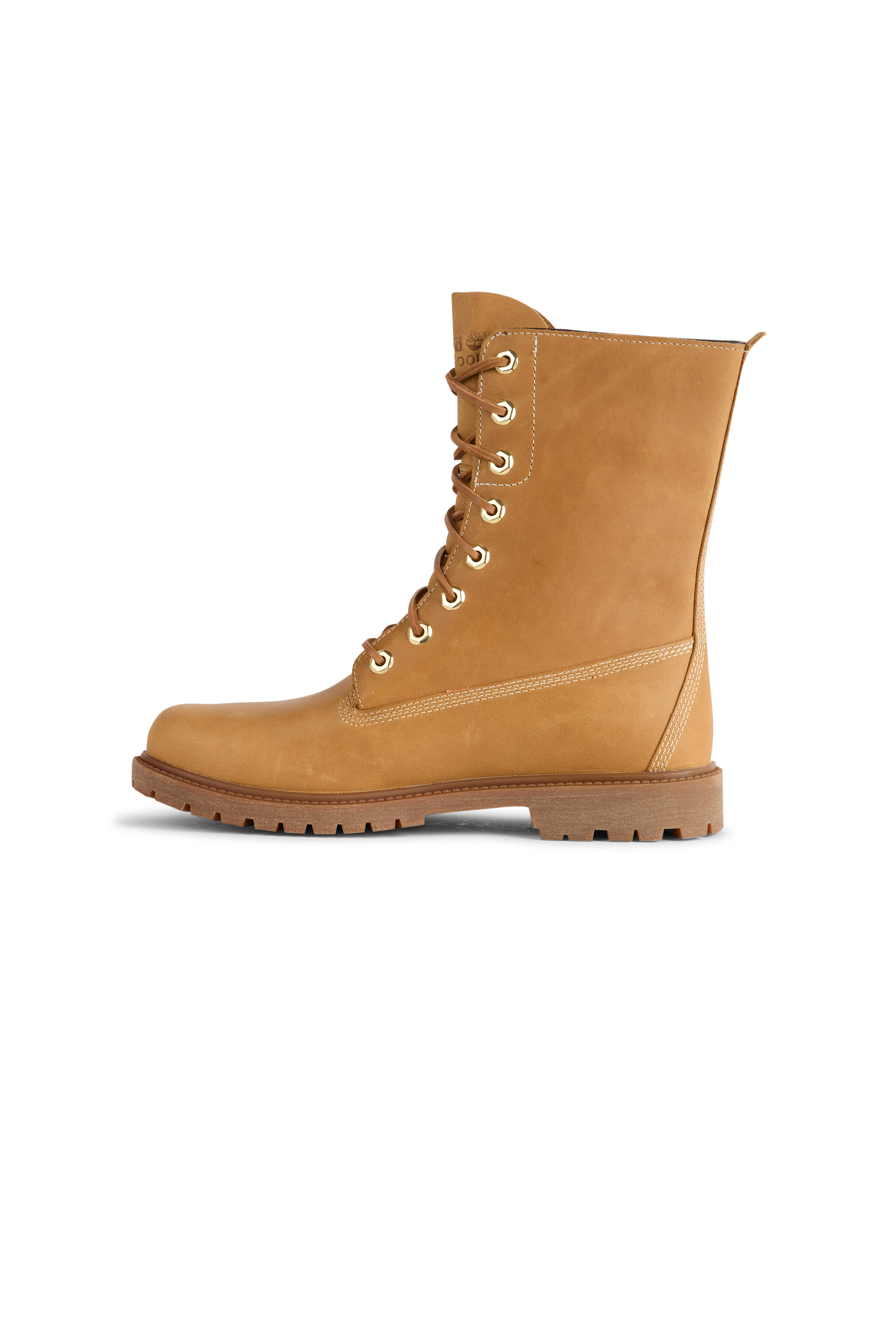 Heeled leather mid-calf boots Yellow