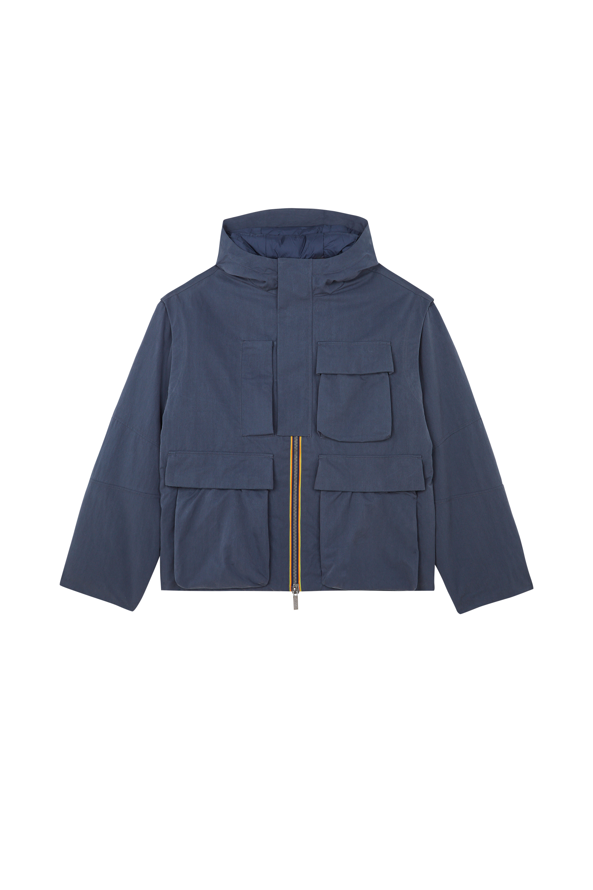 Parka GUILLERMO COTTON FEEL Blue airforce combo