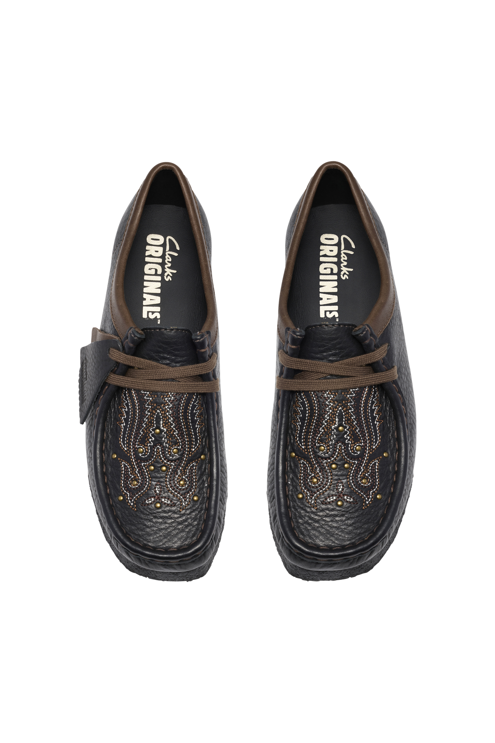 Leather deck shoes | Black CLARKS ORIGINALS Women