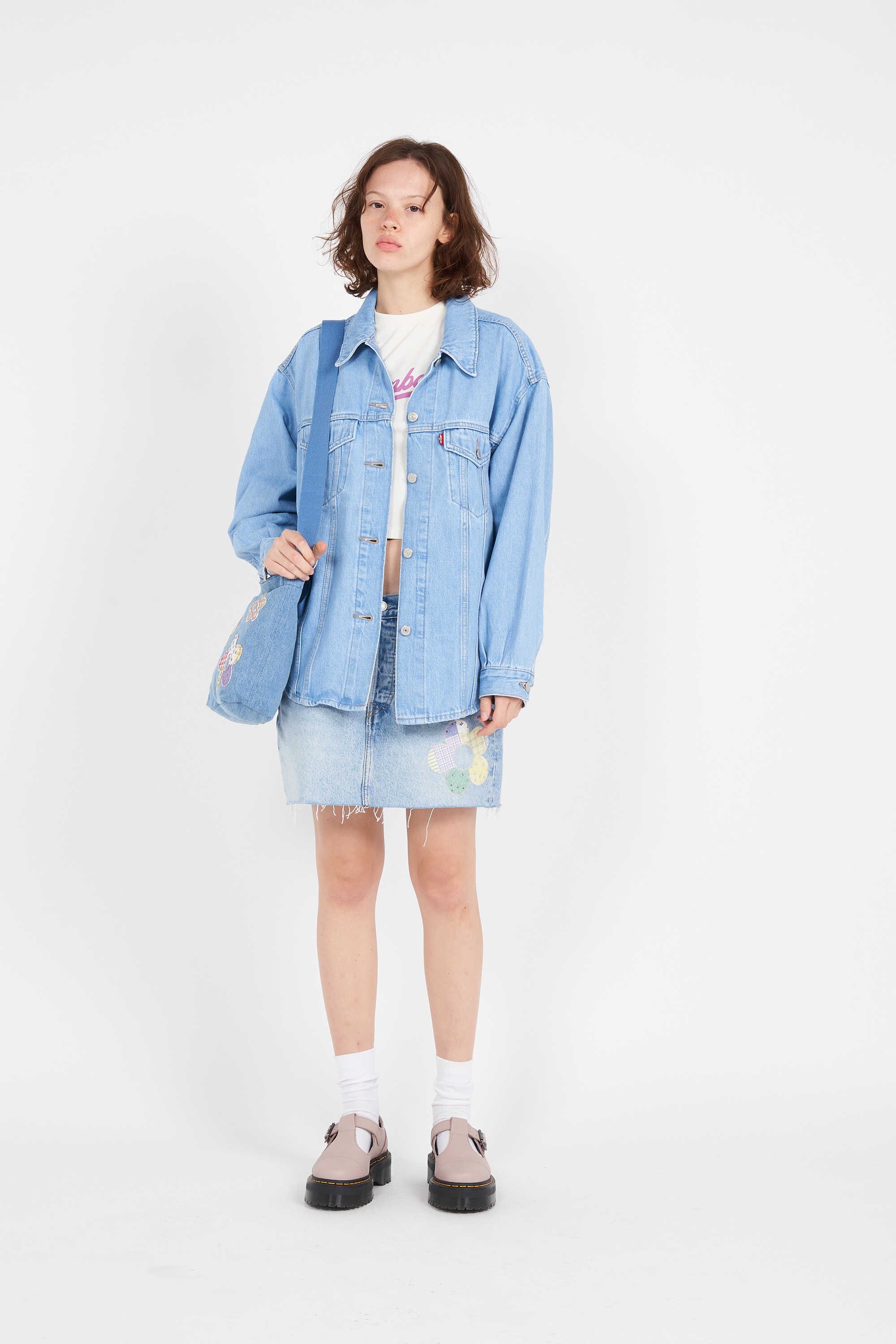 Veste en jean Bleu