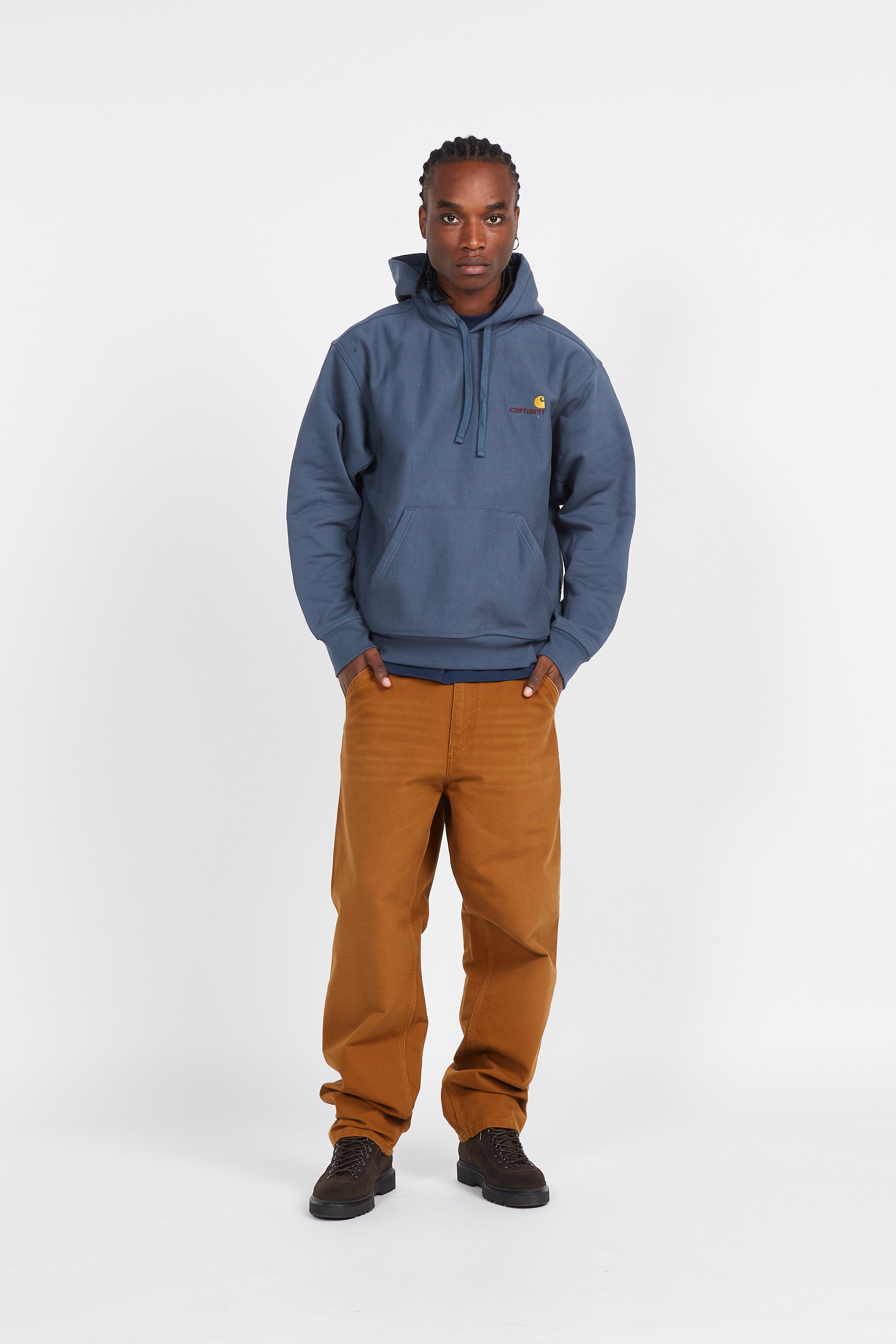 Pantalon discount carhartt marron