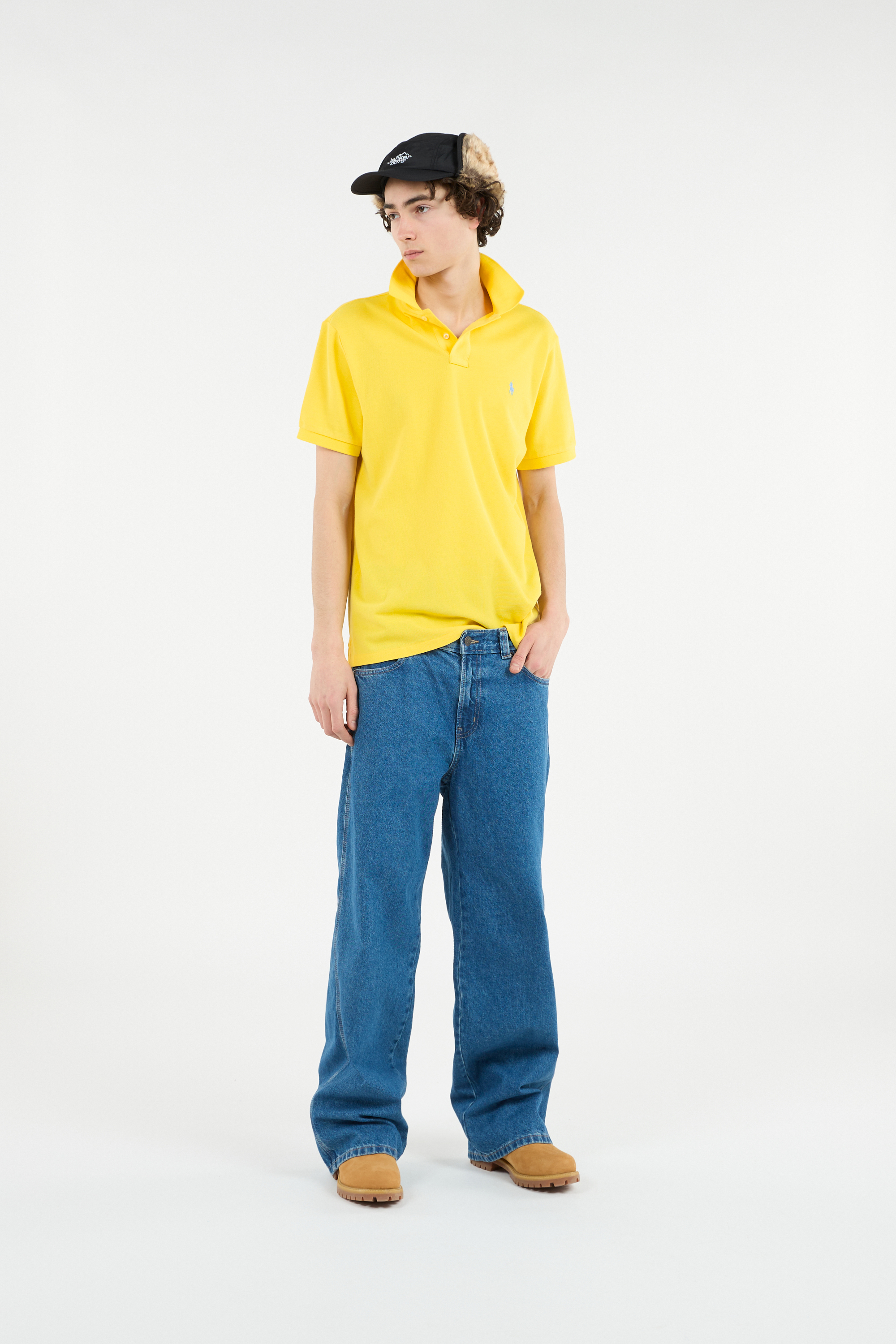 Cotton polo shirt Yellow