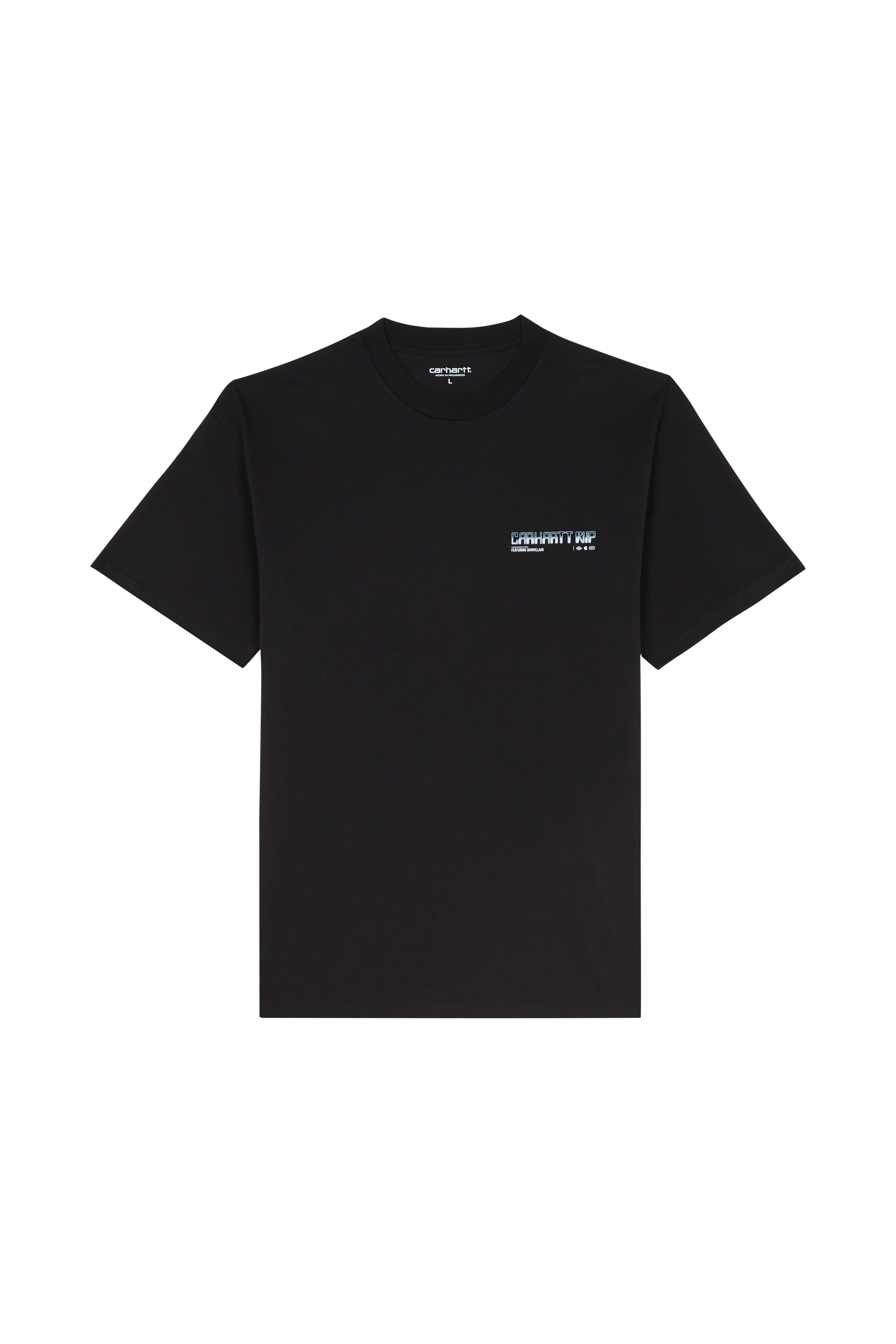 Regular-fit round-neck cotton T-shirt WIPTOPIA II Black