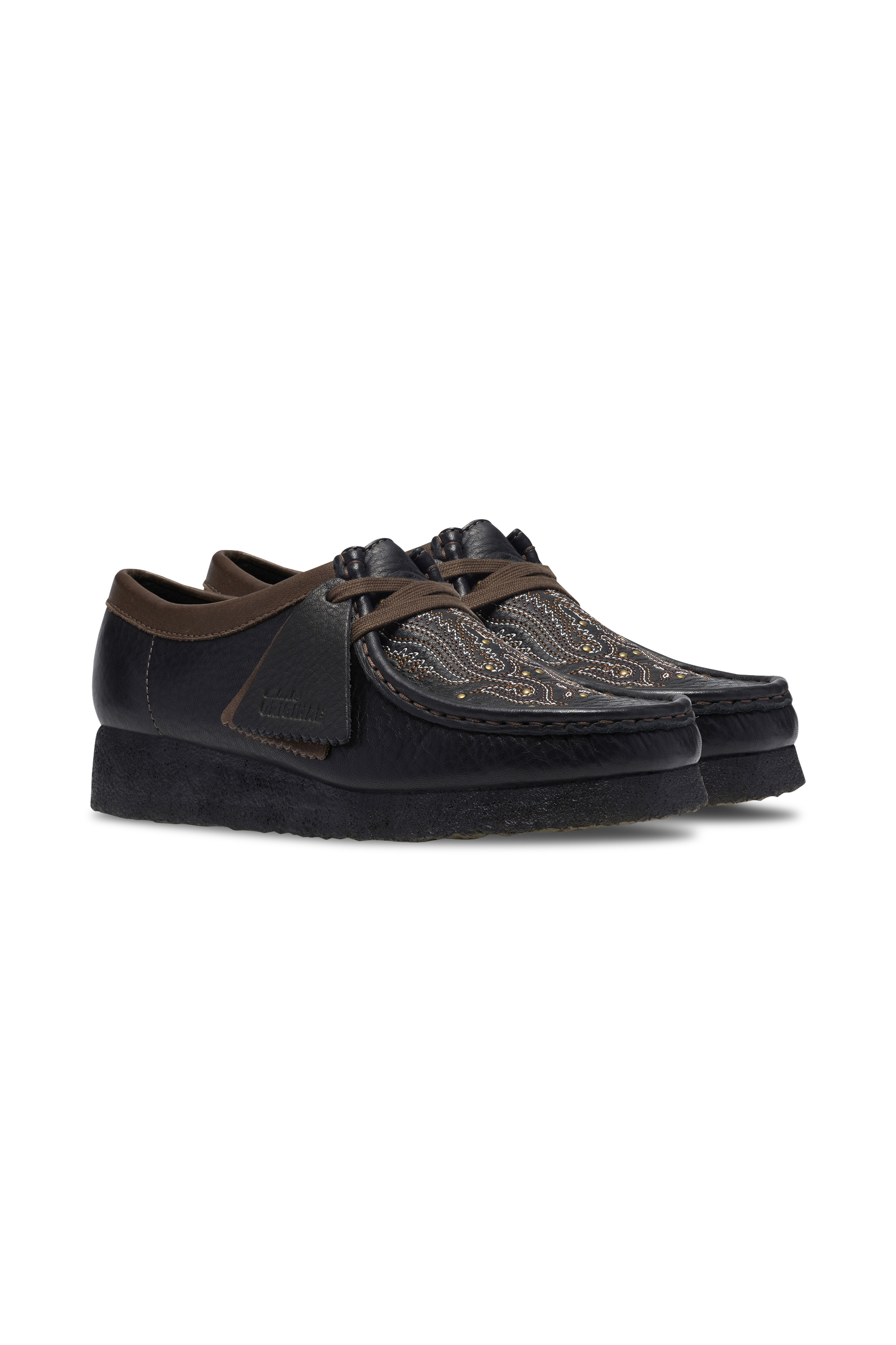 Leather deck shoes | Black CLARKS ORIGINALS Women
