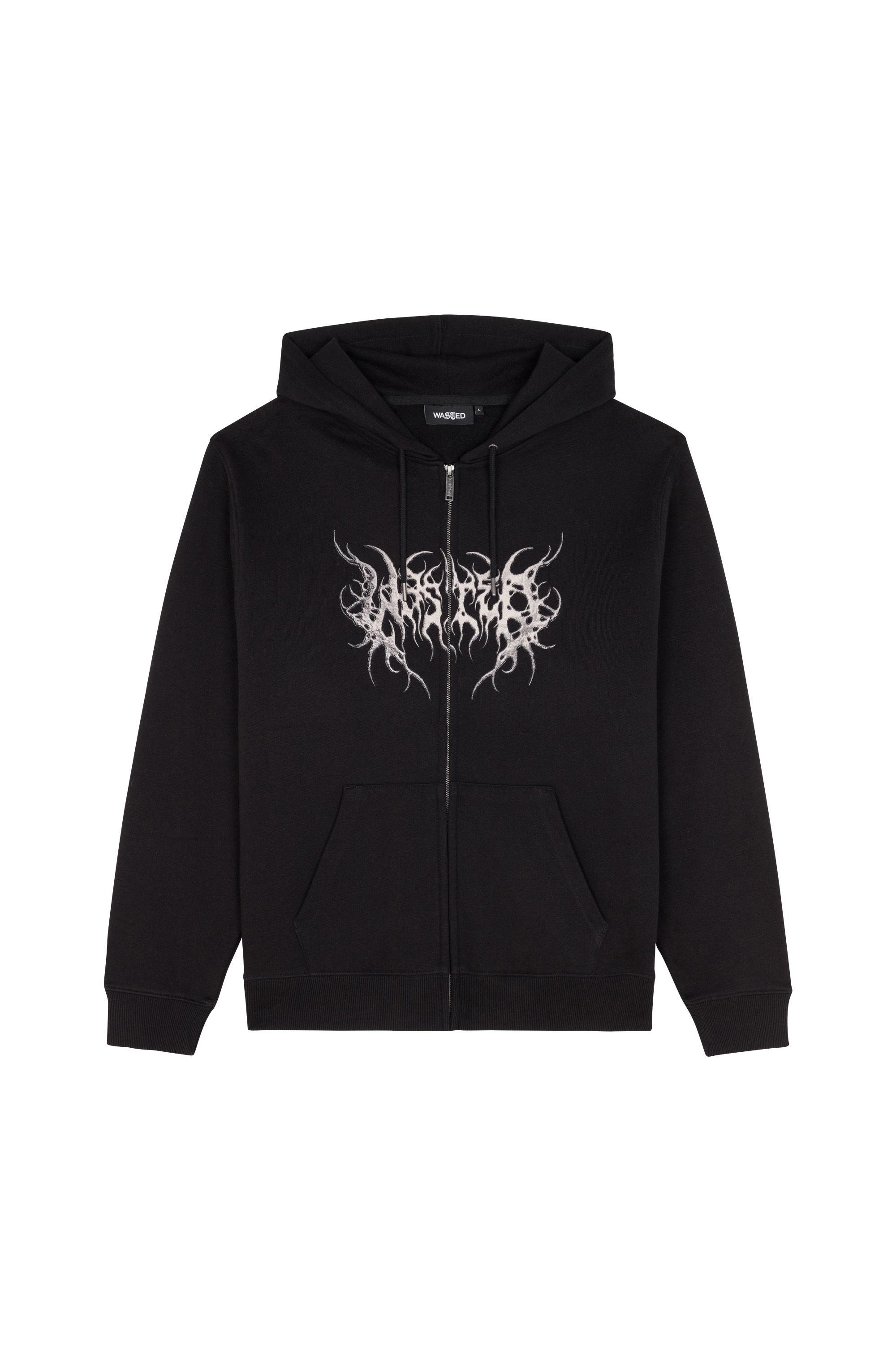zip-up hoodie Black
