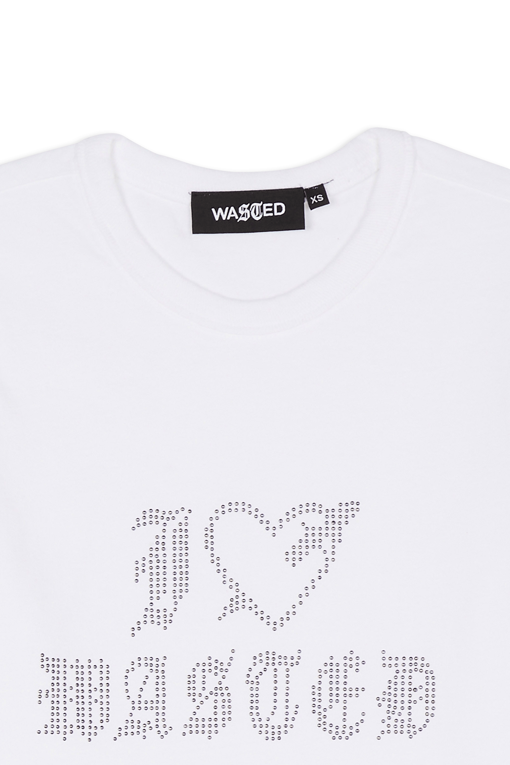 Regular-fit round-neck cotton T-shirt | White WASTED Men