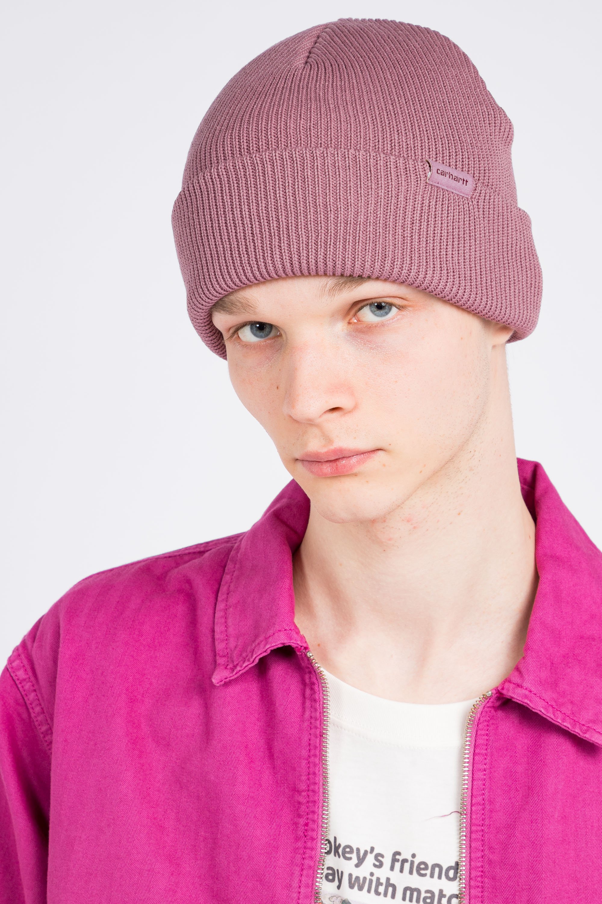 Pink carhartt beanie hotsell