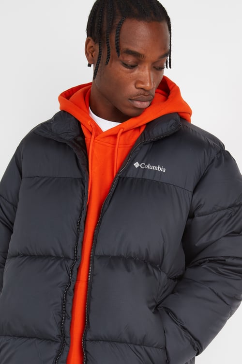 COLUMBIA Lightweight quilted padded jacket with high neck Black