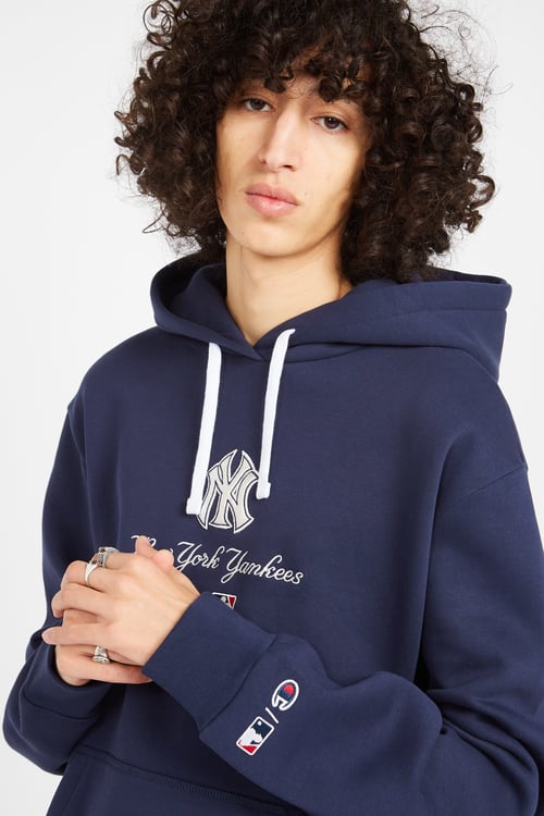 CHAMPION Hoodie Bleu