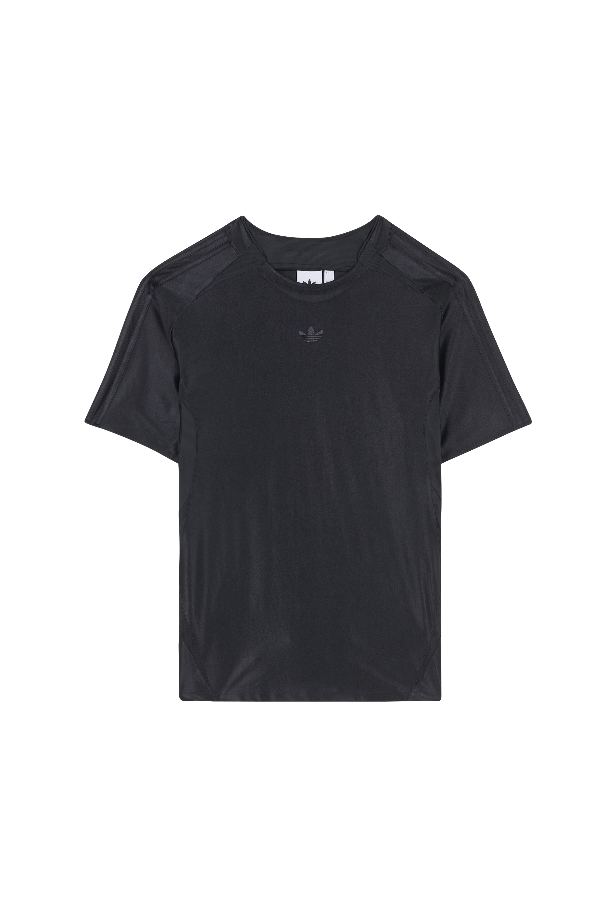 Regular-fit round-neck cotton T-shirt Black