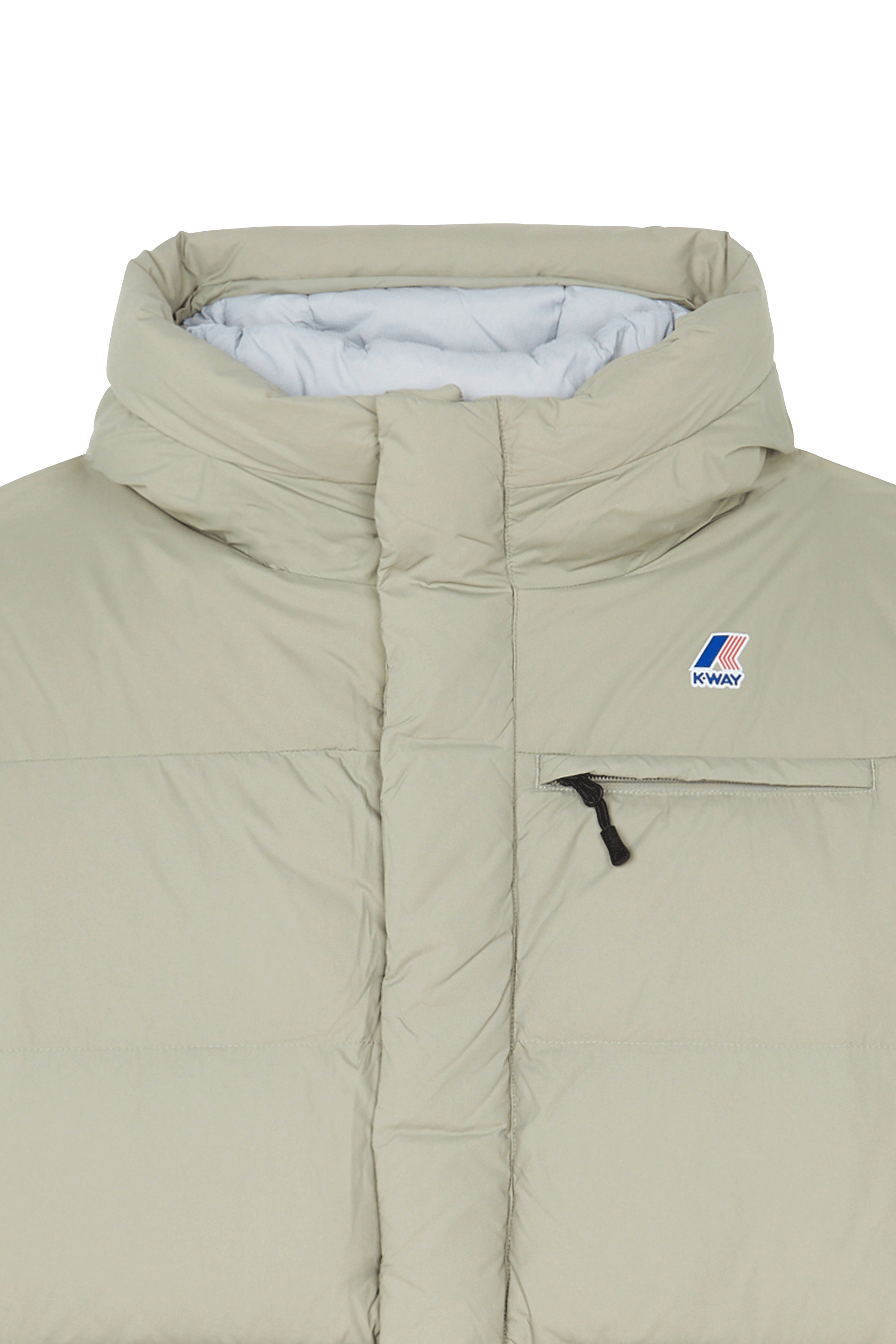 Lightweight quilted padded jacket with high neck K-WAY Green