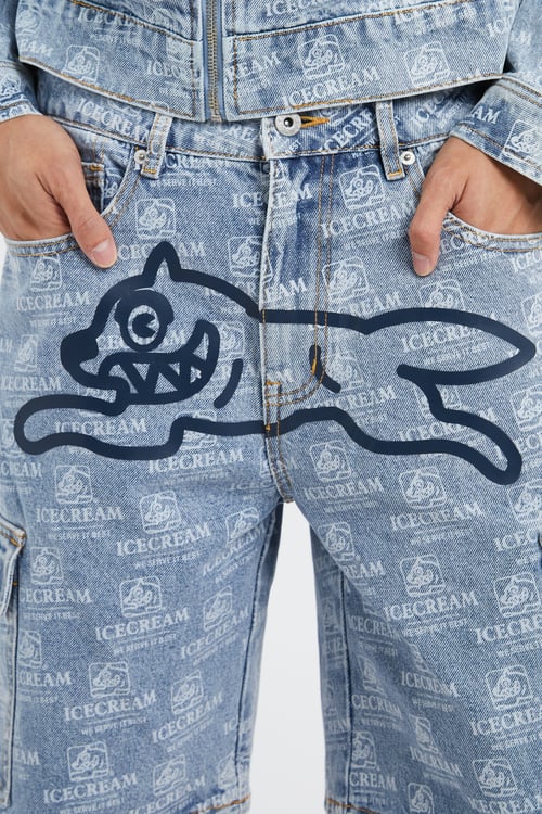 ICE CREAM Short Bleu