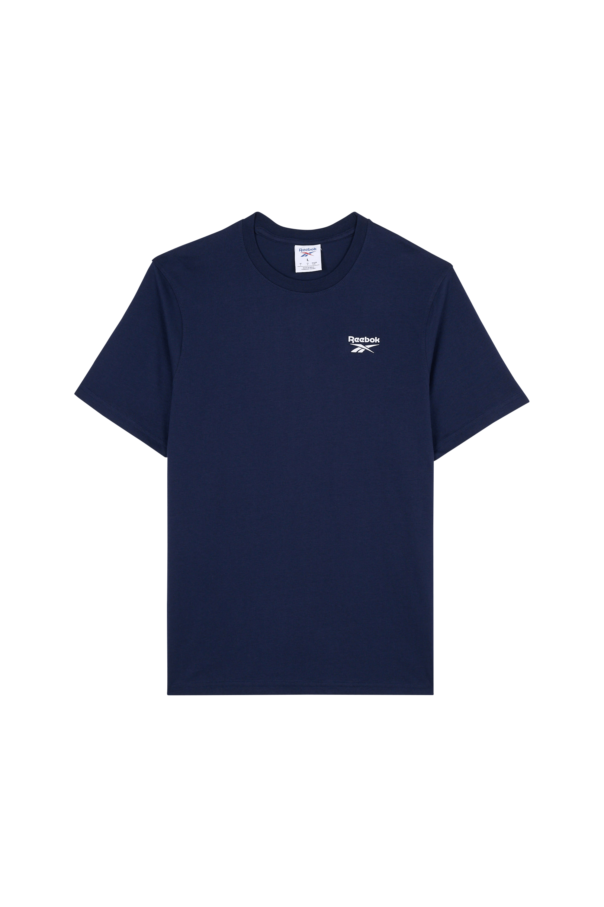 Regular-fit round-neck cotton T-shirt REEBOK Blue