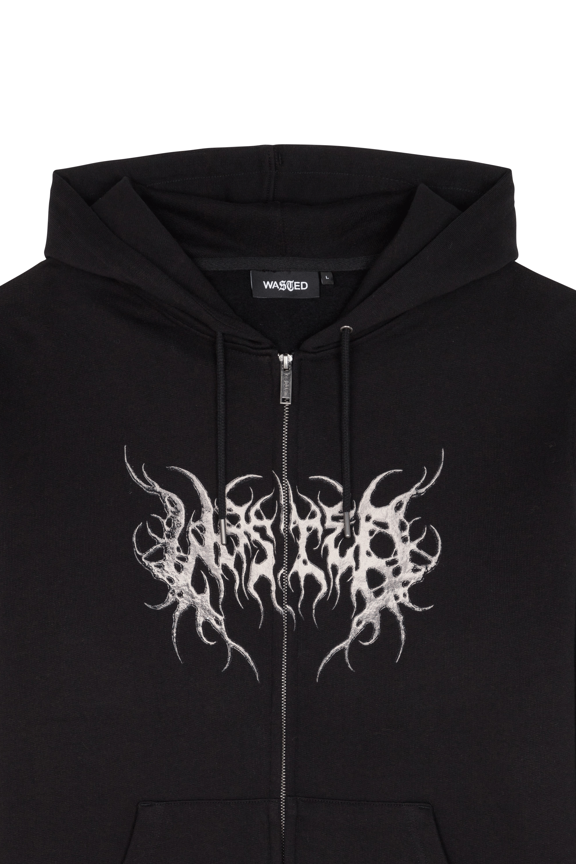 zip-up hoodie Black