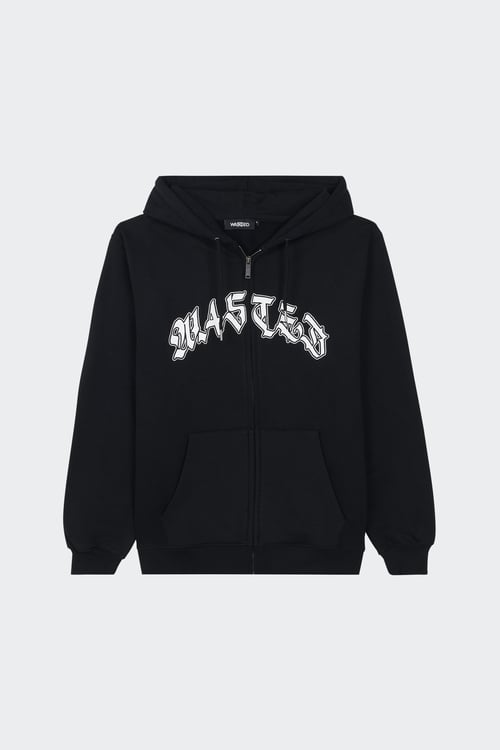 WASTED Hoodie Noir