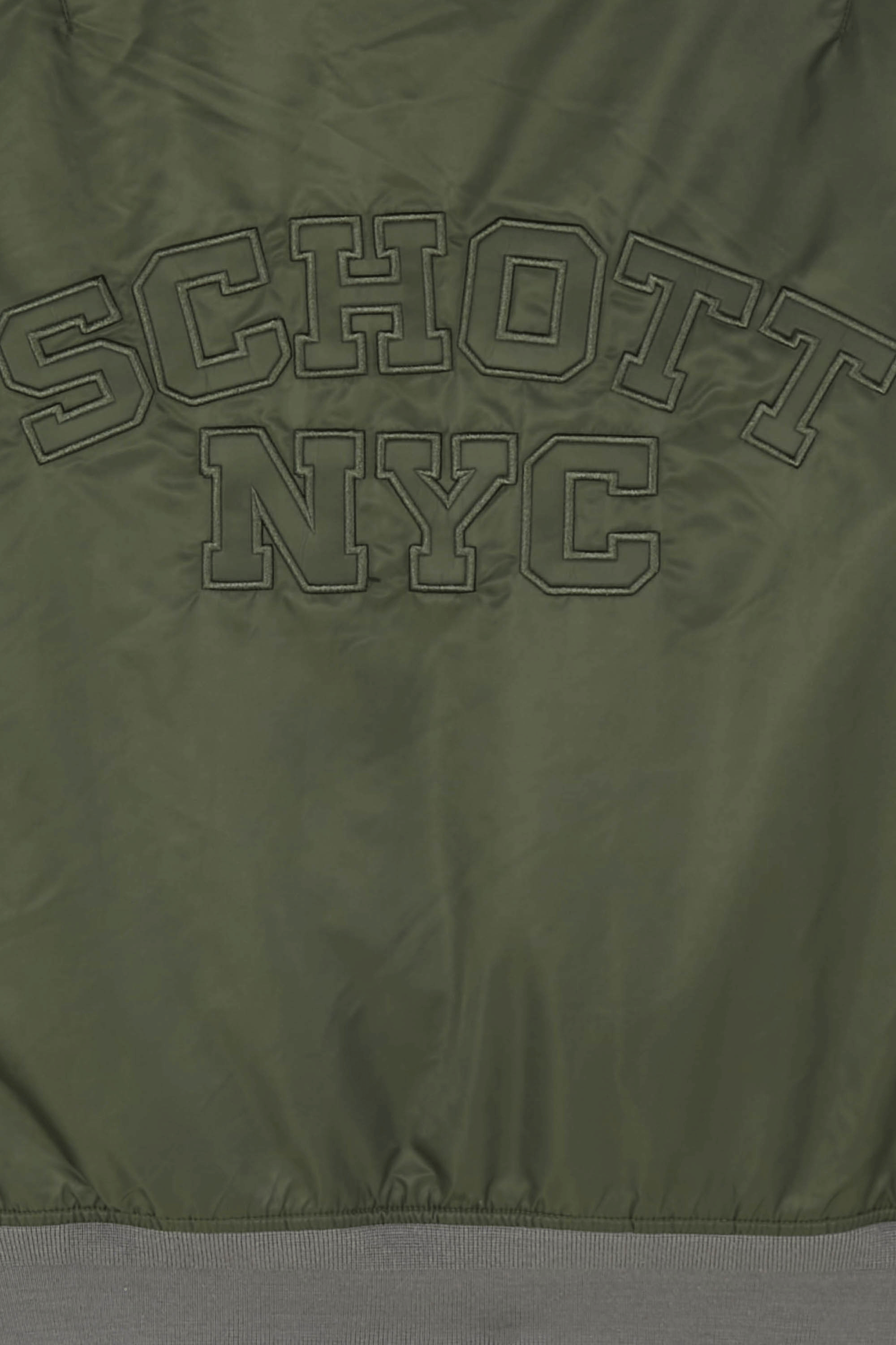 Lightweight quilted padded jacket with high neck Green