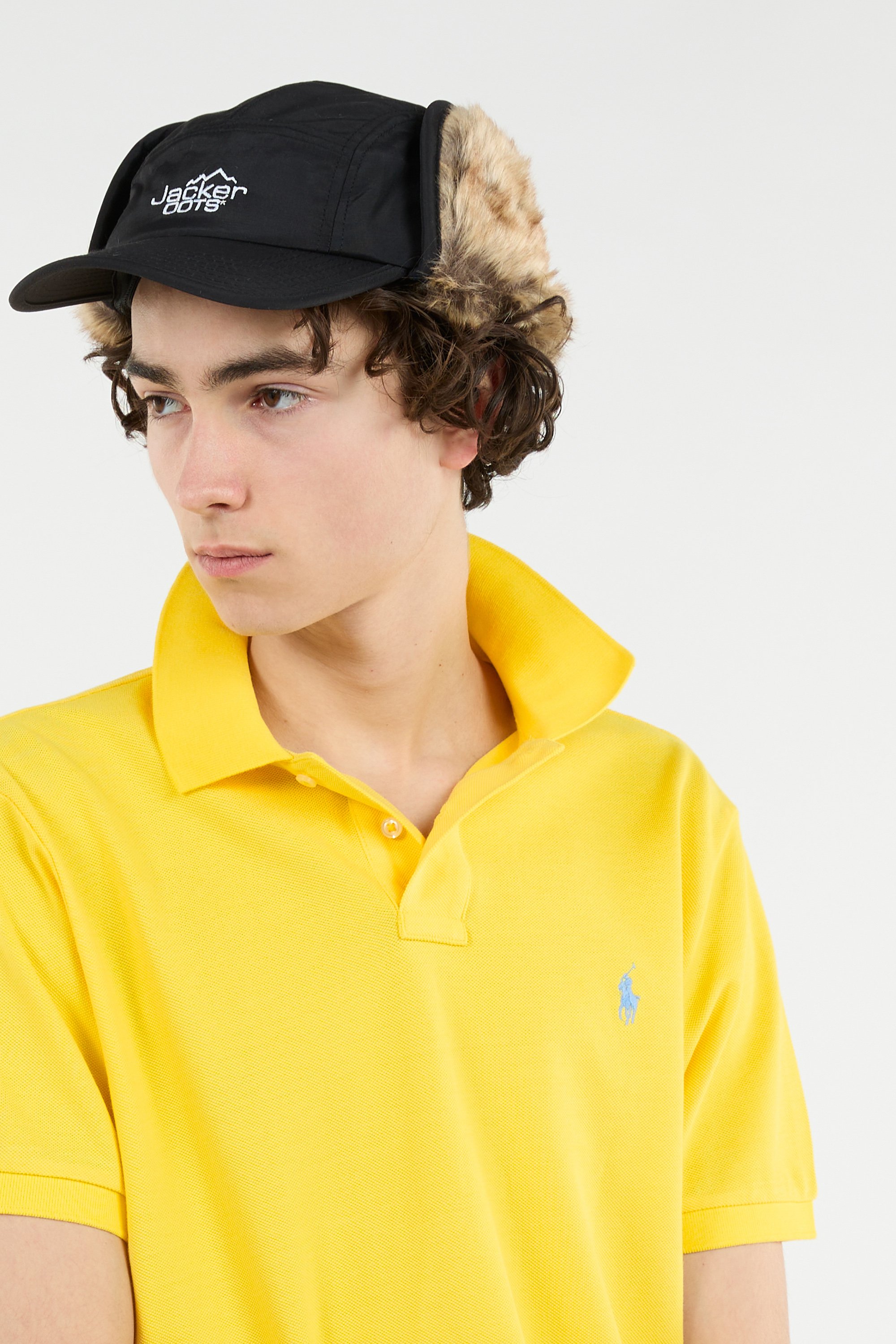 Cotton polo shirt Yellow