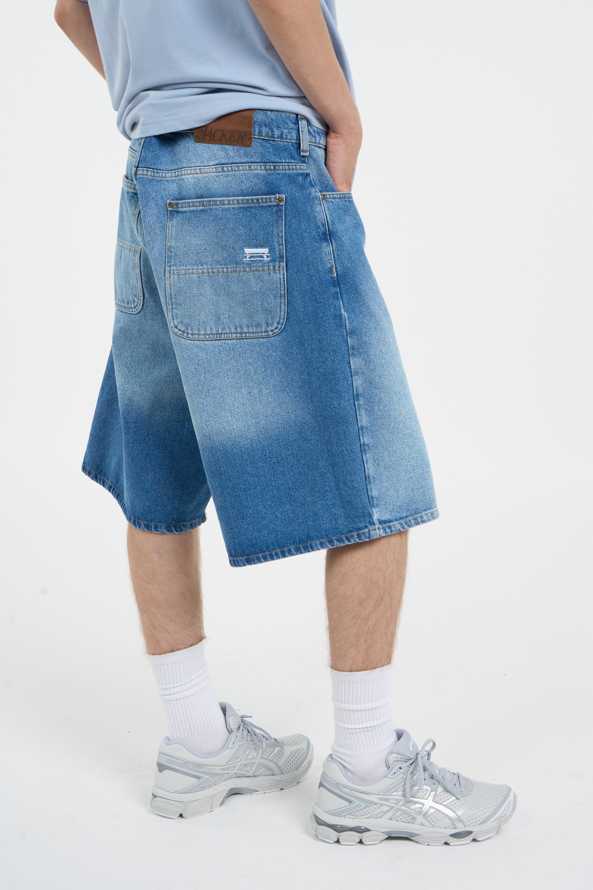 Cotton Bermuda shorts | Blue JACKER Men