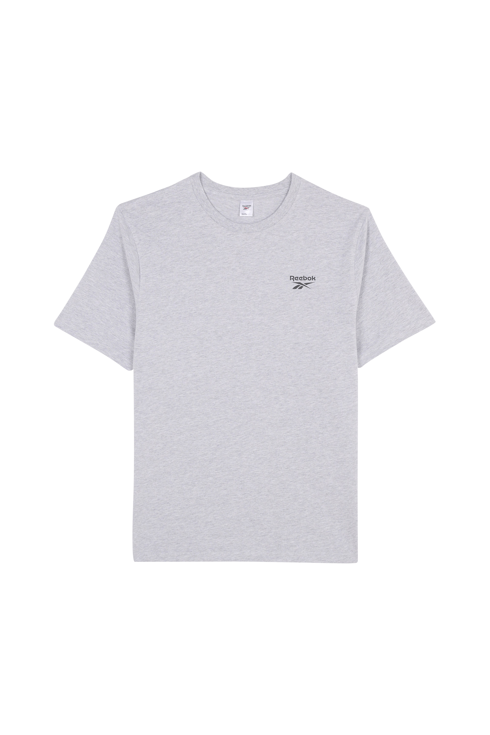 Regular-fit round-neck cotton T-shirt REEBOK Grey
