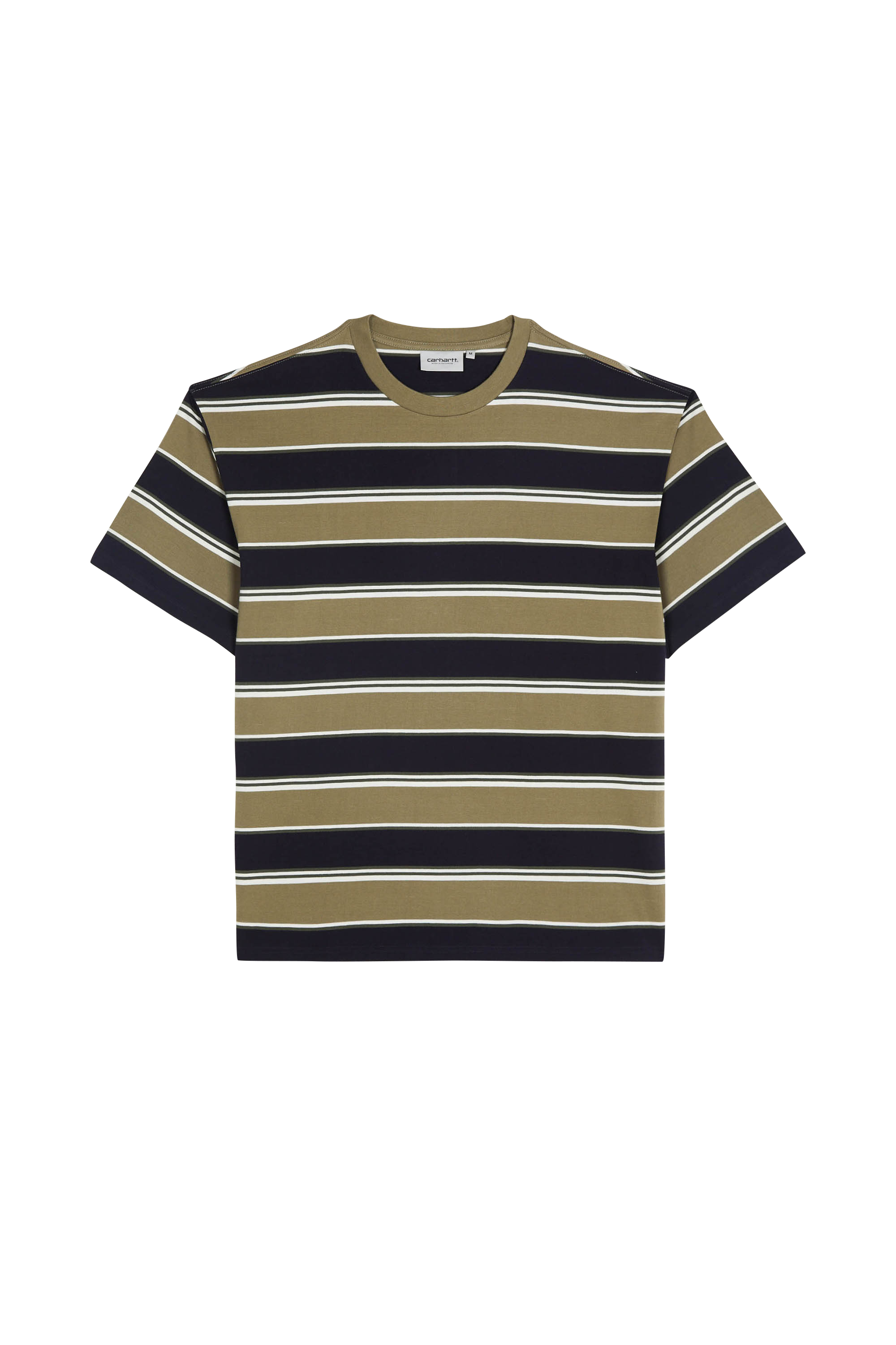 Regular-fit round-neck cotton T-shirt Multicolored