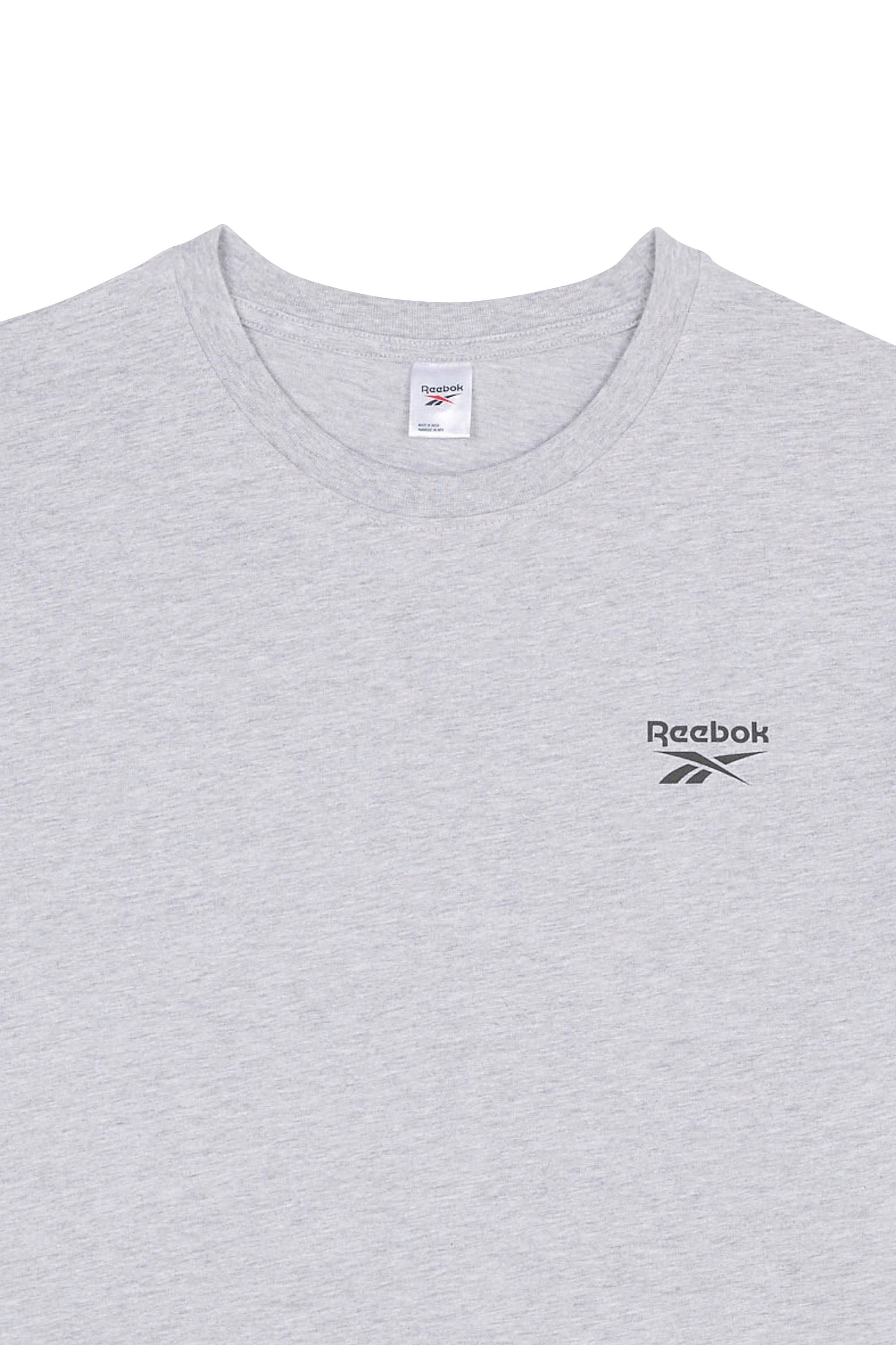 Regular-fit round-neck cotton T-shirt REEBOK Grey