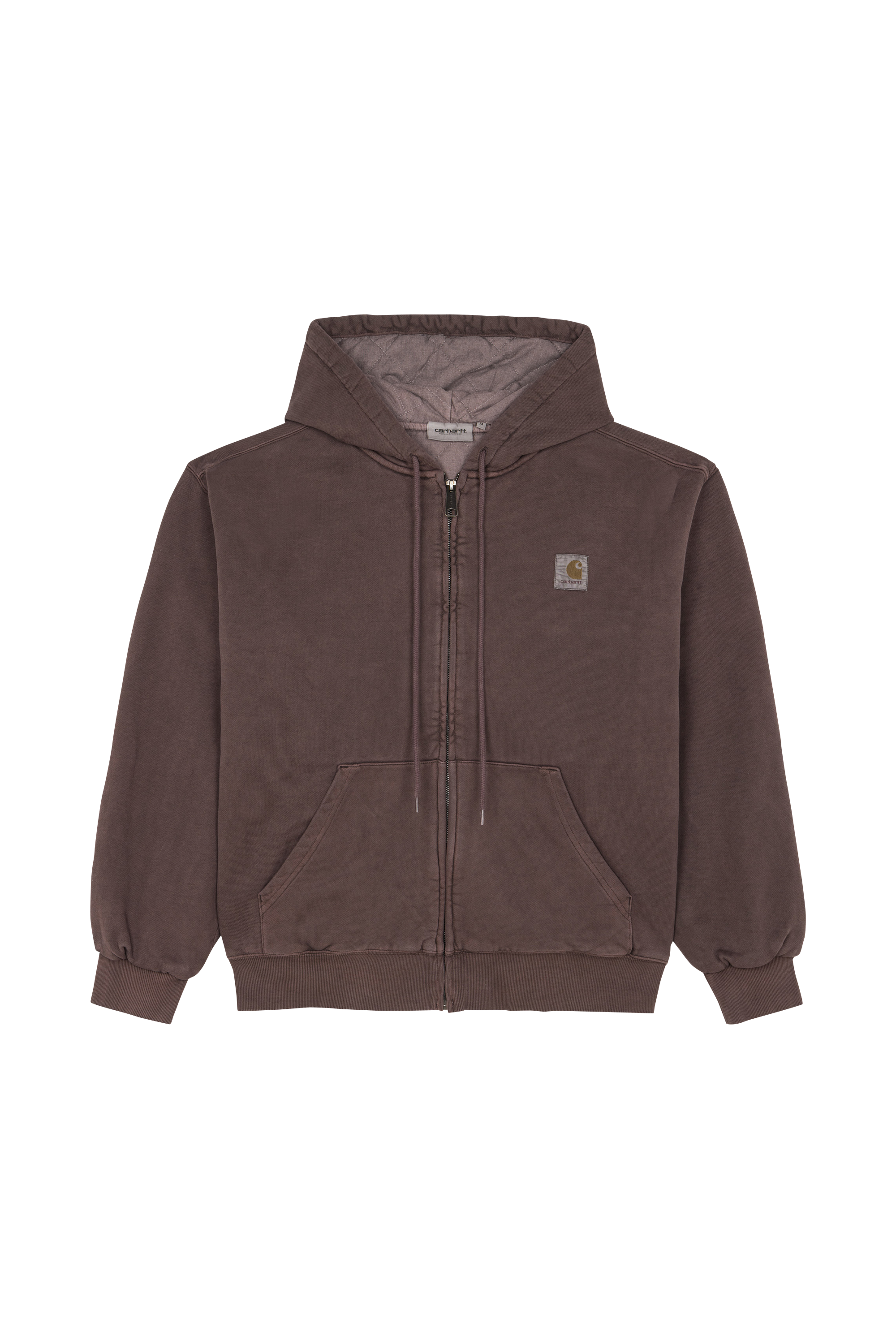 Hoodie zippé Marron