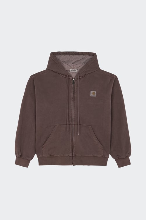 CARHARTT WIP Hoodie zippé Marron