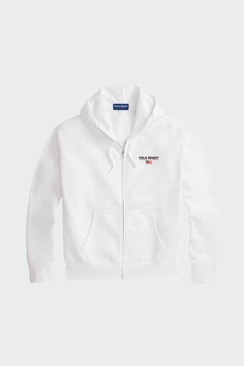 Polo - Hoodie zippé - Taille XS Blanc