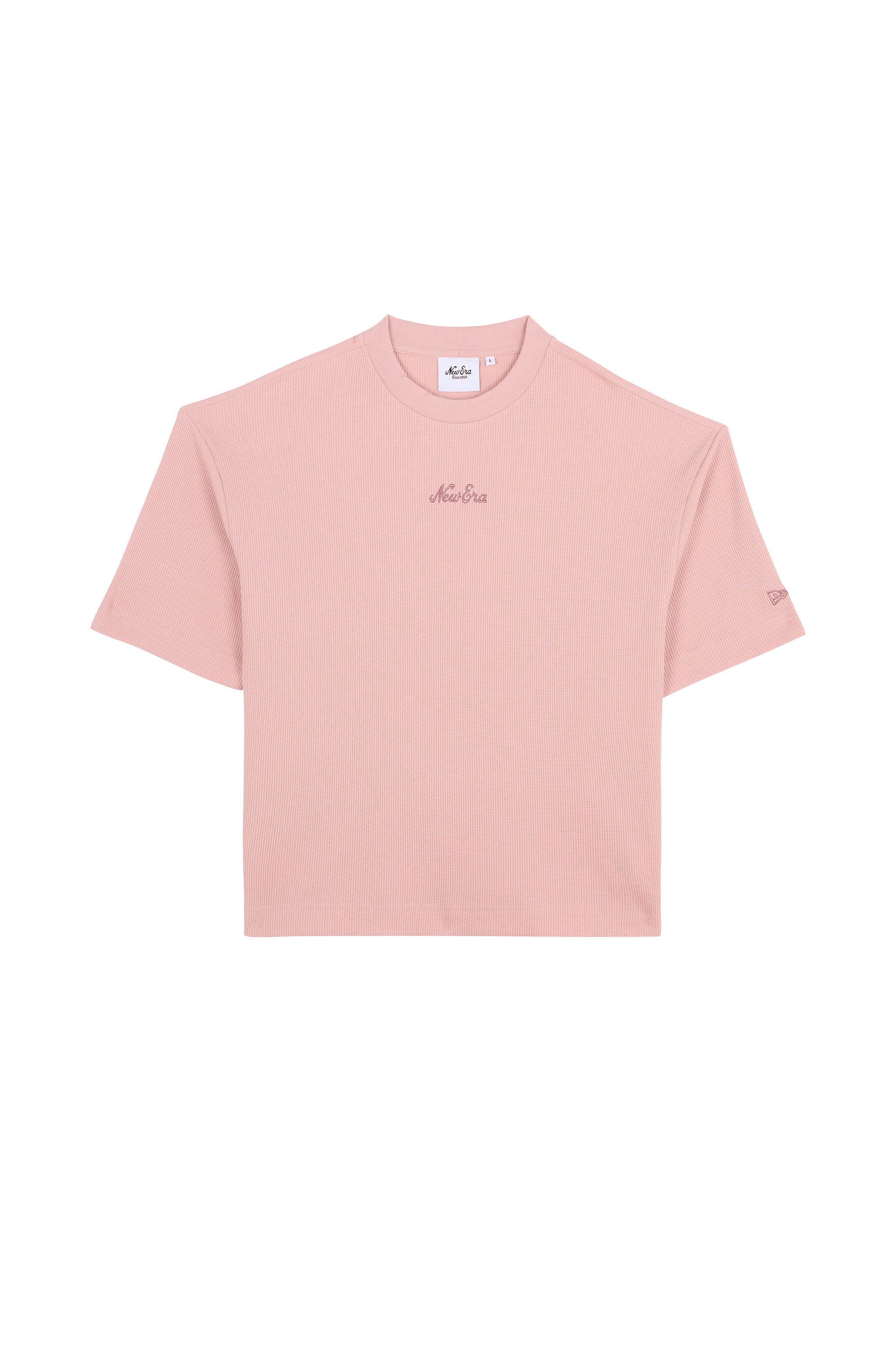 Regular-fit round-neck cotton T-shirt NEW ERA Pink
