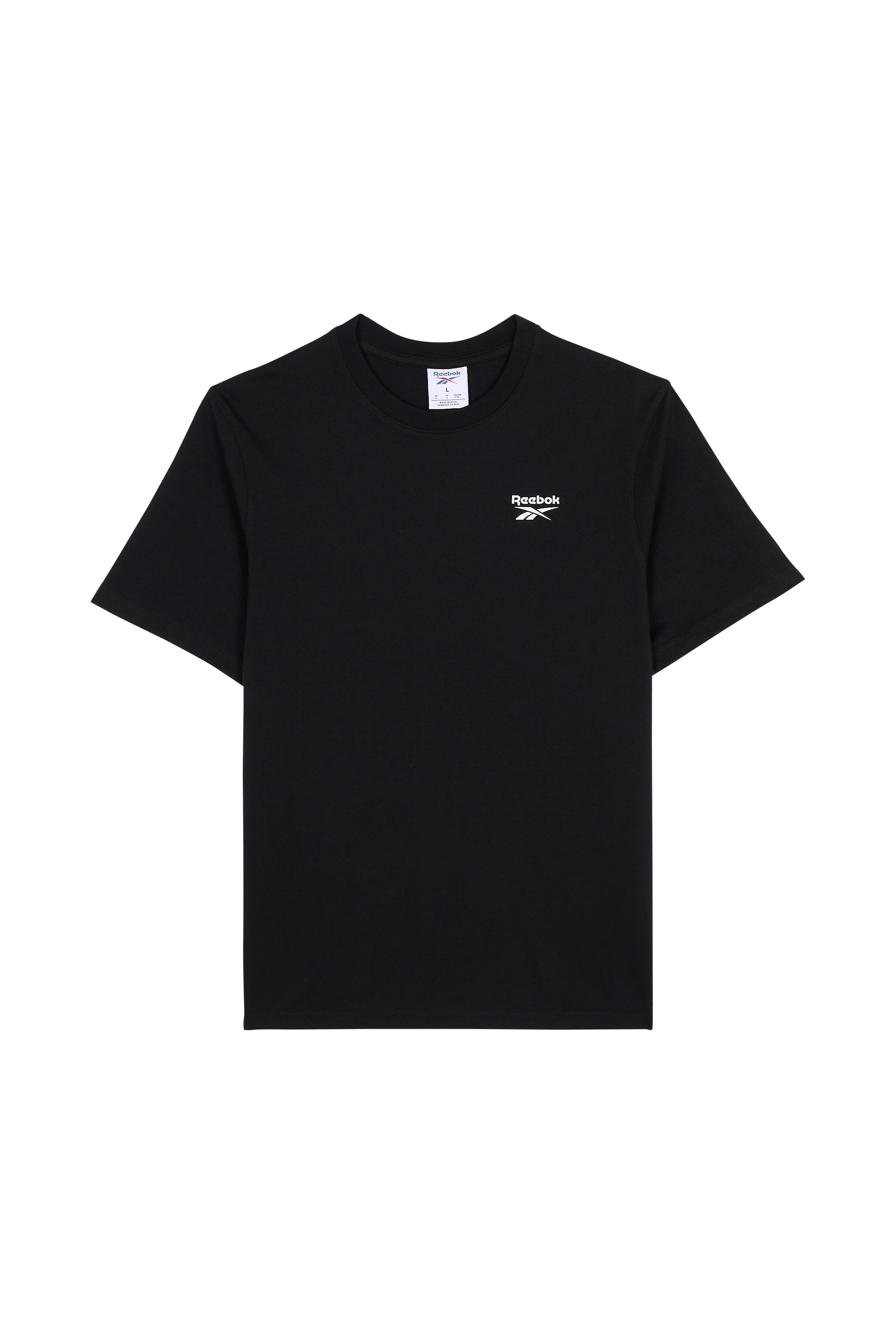 Regular-fit round-neck cotton T-shirt REEBOK Black